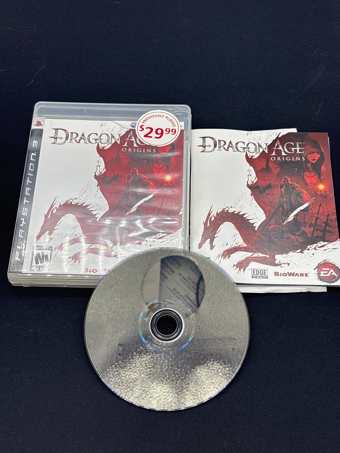 Auction Lot 82: PlayStation 3 Dragon Age Origins Video Game CIB