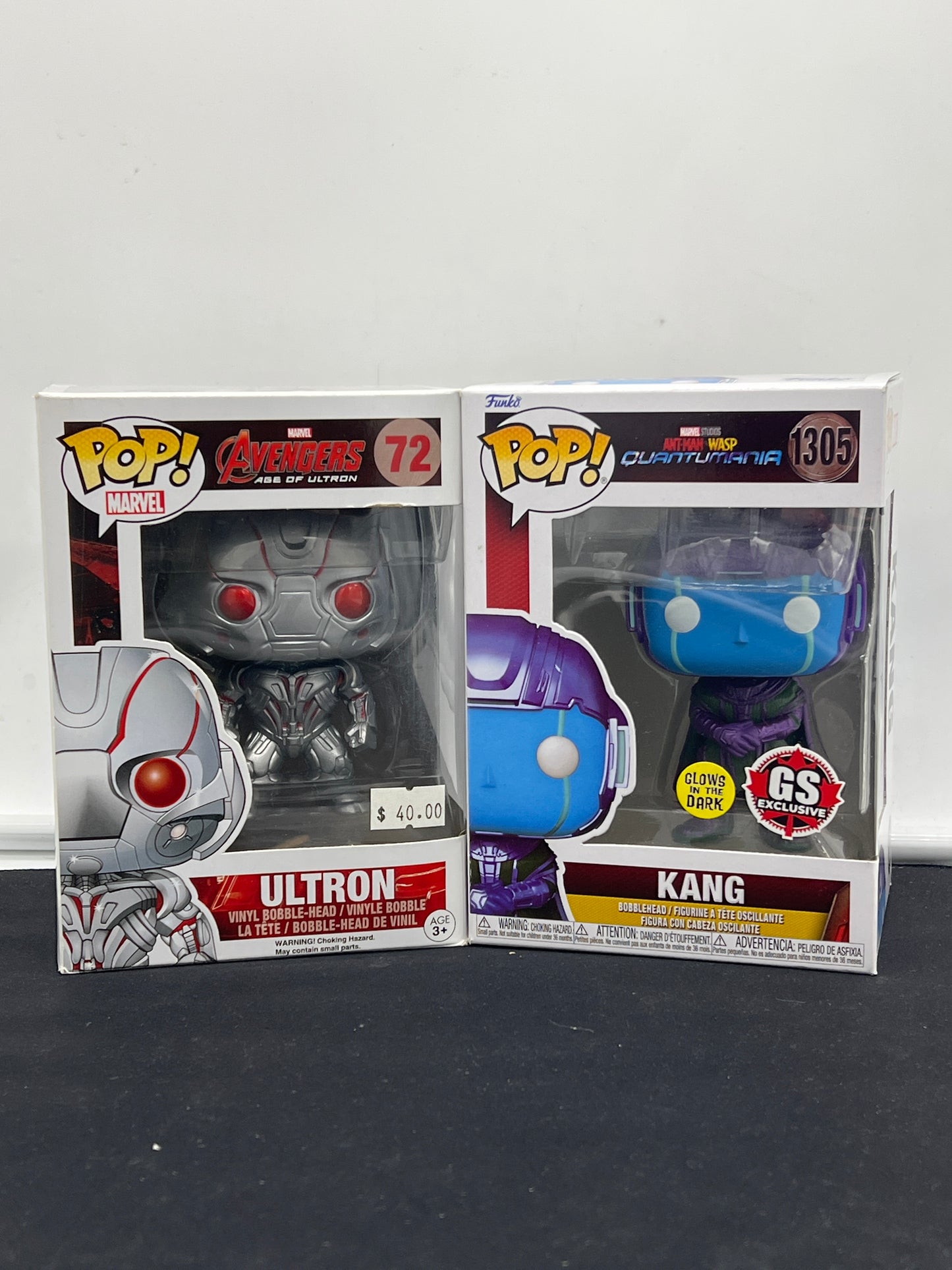 Auction Lot 14: POP Funko Marvel Themed Ultron 72 Kang 1305 Figures