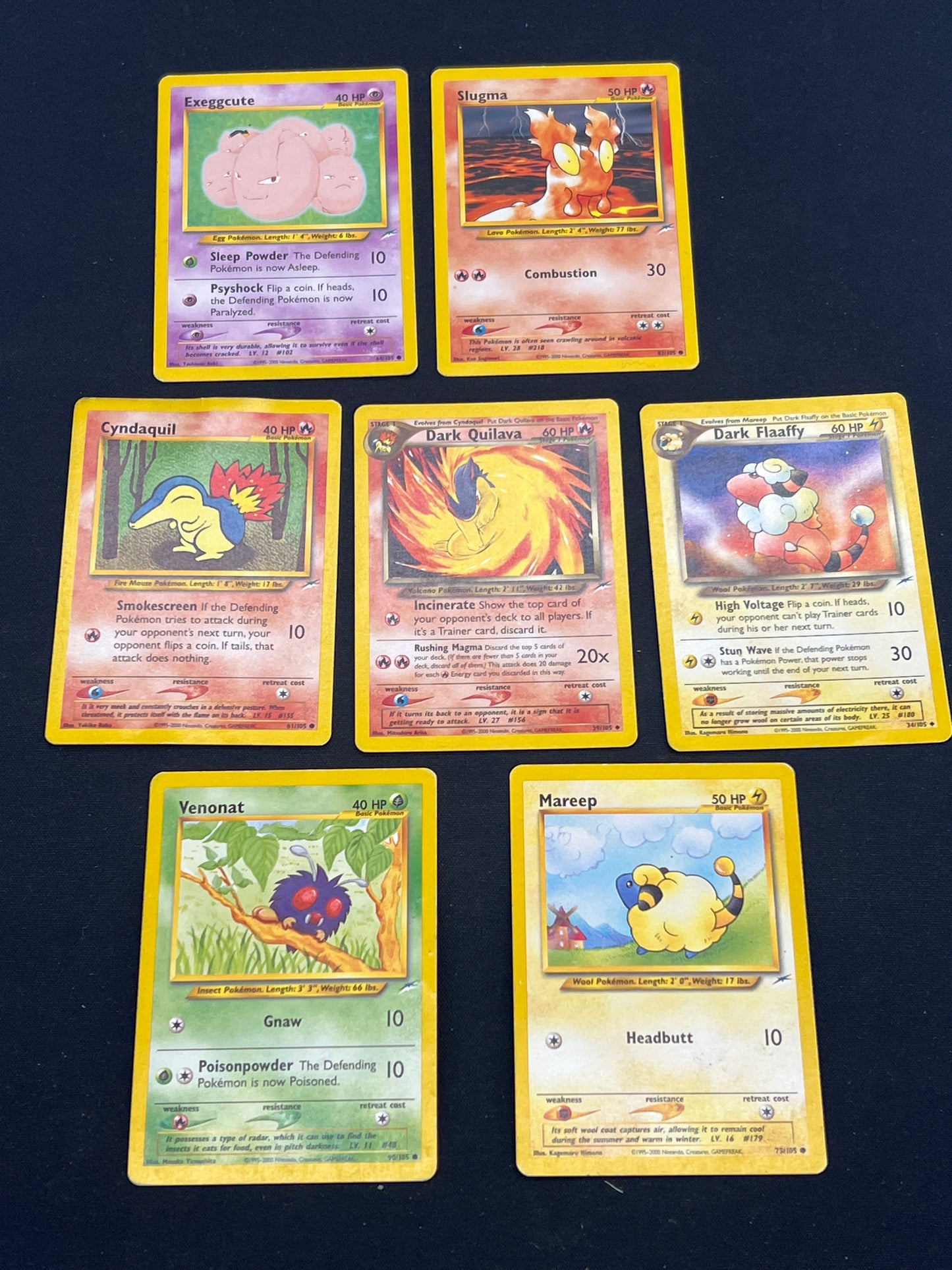 Auction Lot 446: Pokemon Cards Neo Destiny Card Lot Condition Vary