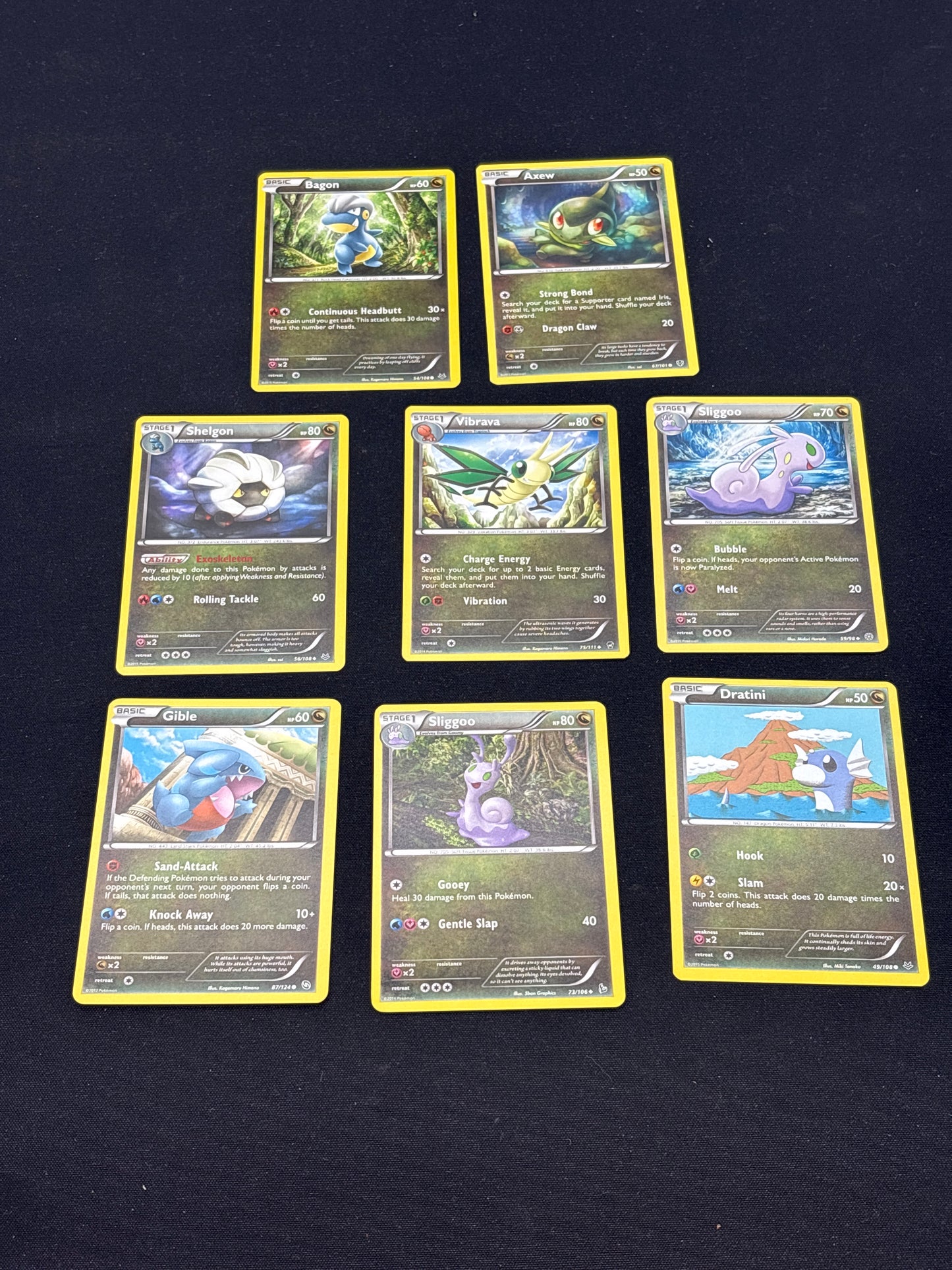 Auction Lot 36: Pokemon Cards Lot of 8 Dragon Type Commons Uncommons Conditions Vary