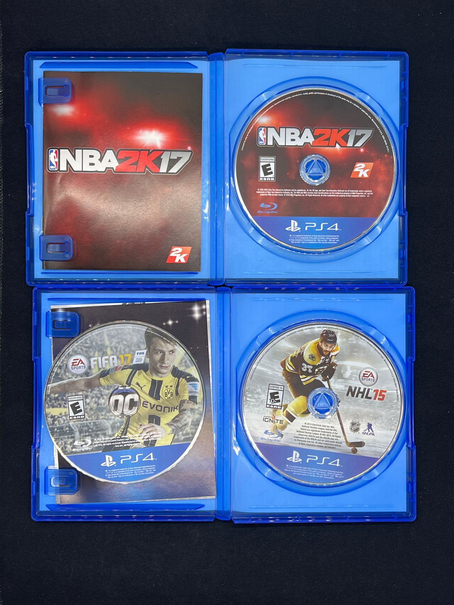 Auction Lot 104: PlayStation 4 Video Game Assorted Sports Lot of 3 Games