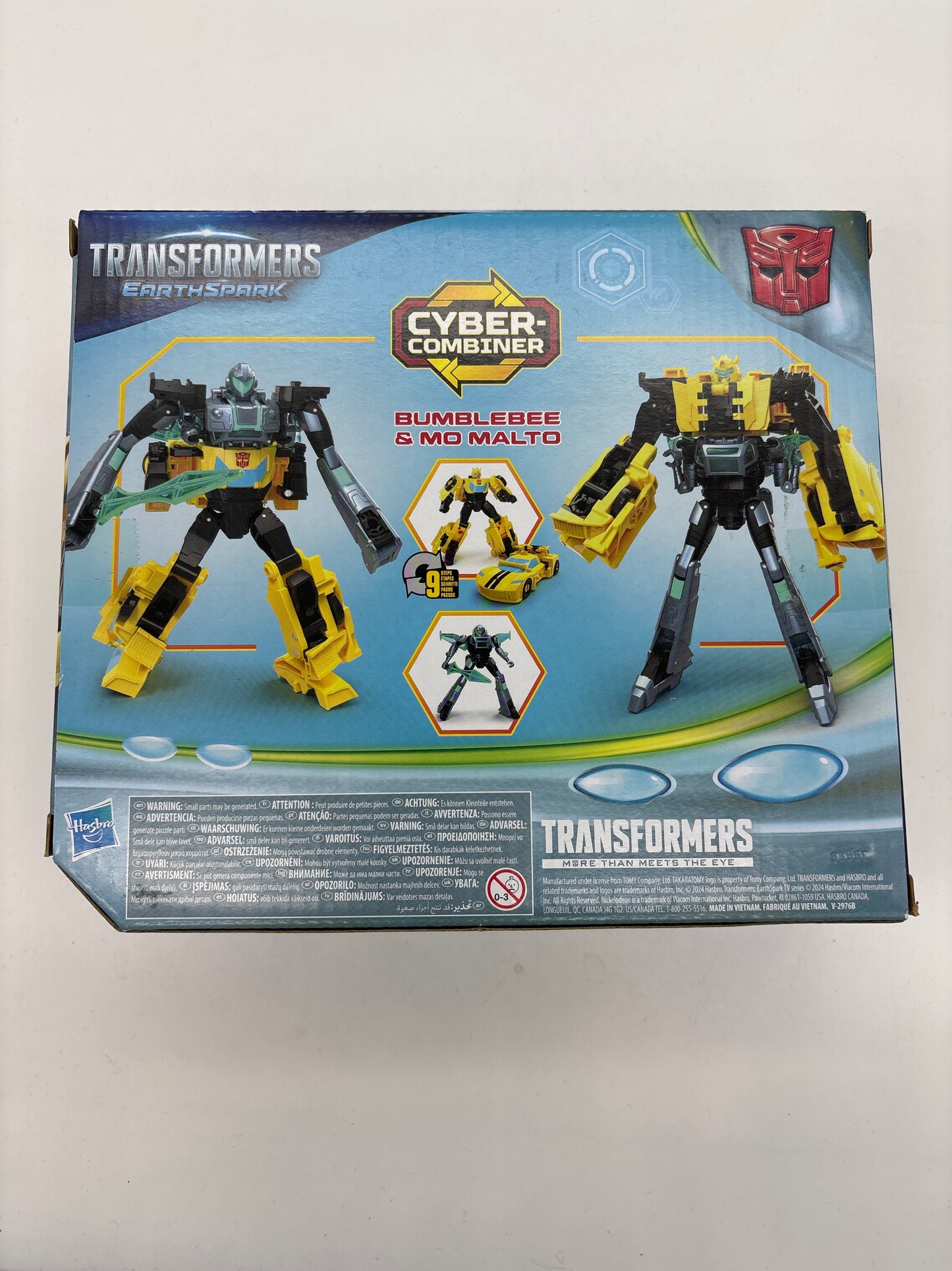 Auction Lot 9: Transformers Earthspark Bumblebee and Mo Malto Figure