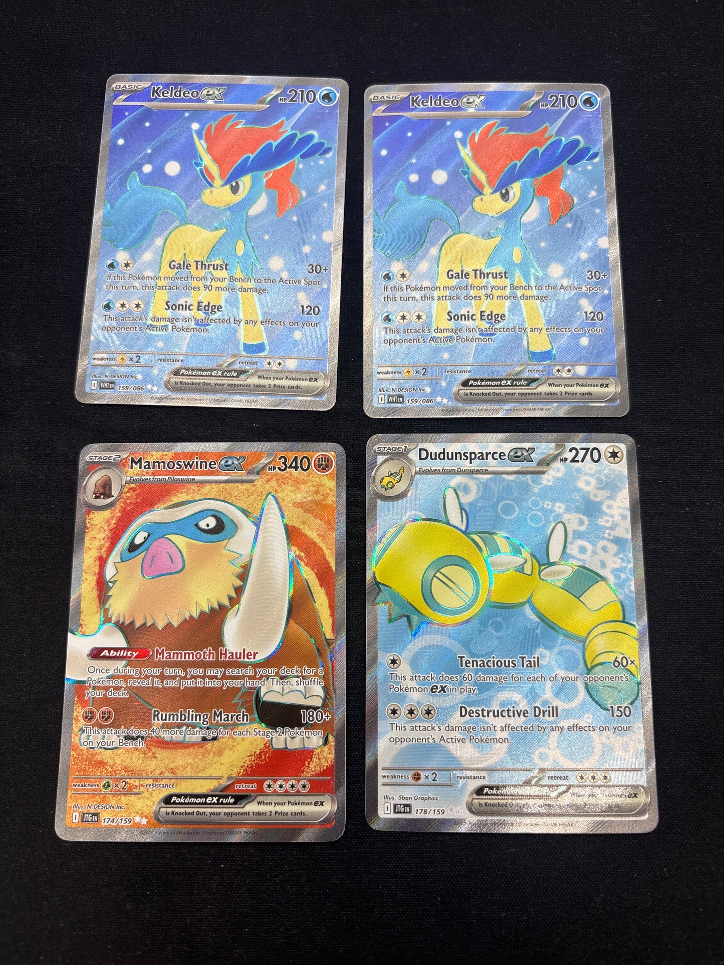 Auction Lot 165: Pokemon Cards Lot of 4 Full Art Ultra Rares Conditions Vary