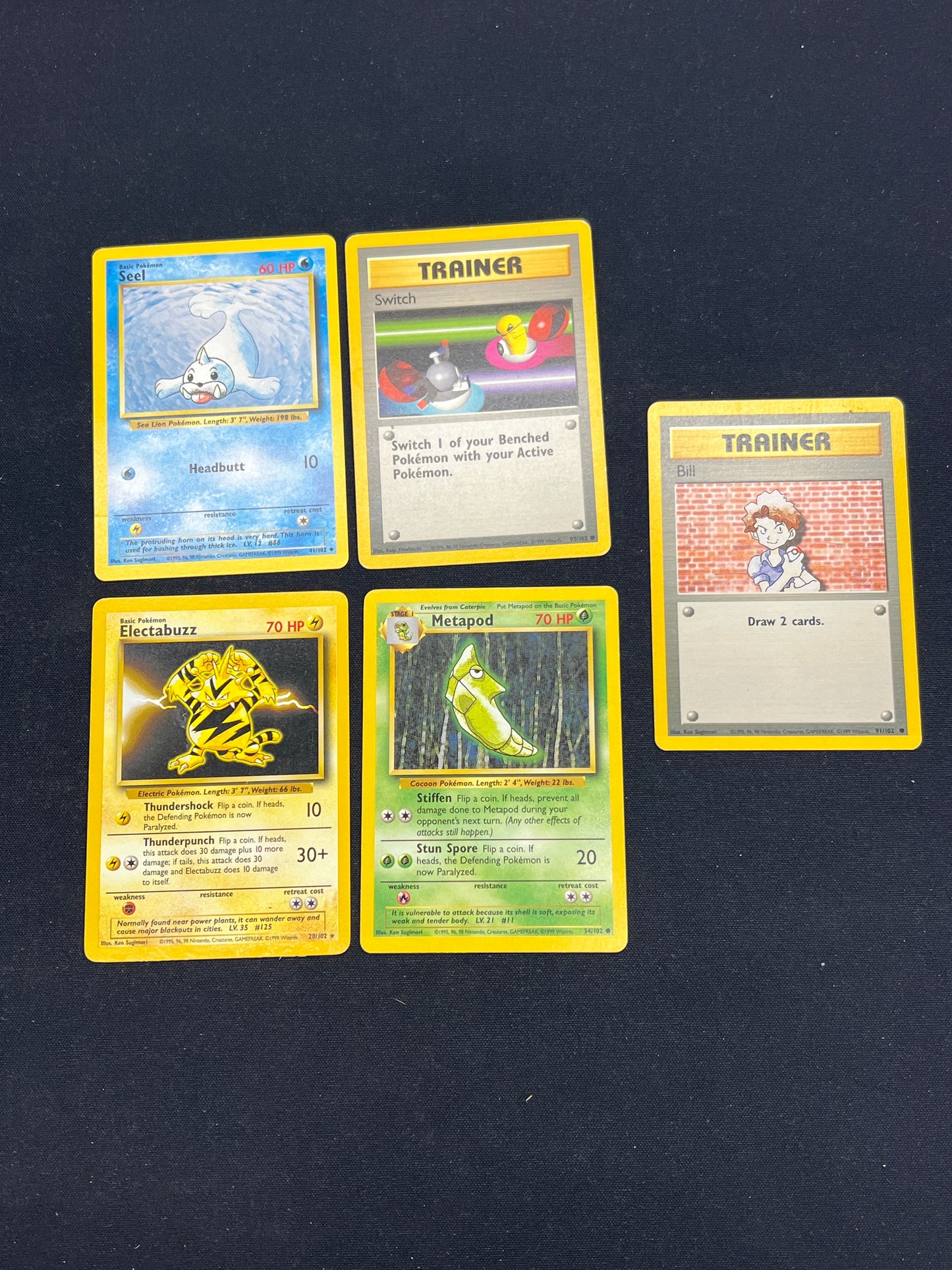 Auction Lot 246: Pokemon Cards Lot of 5 Assorted Evolutions Conditions Vary