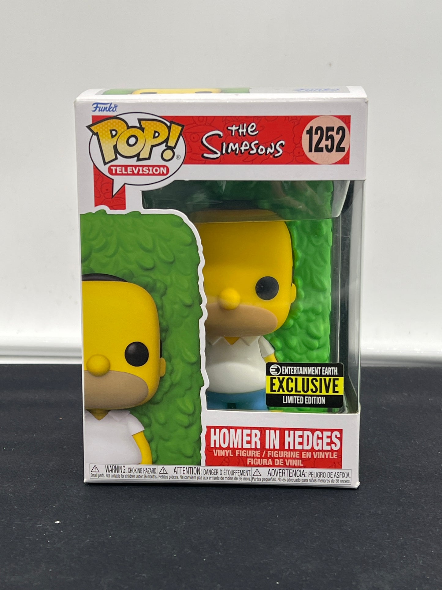 Auction Lot 1: POP Funko Limited Edition The Simpsons Homer In Hedges 1252 Figure