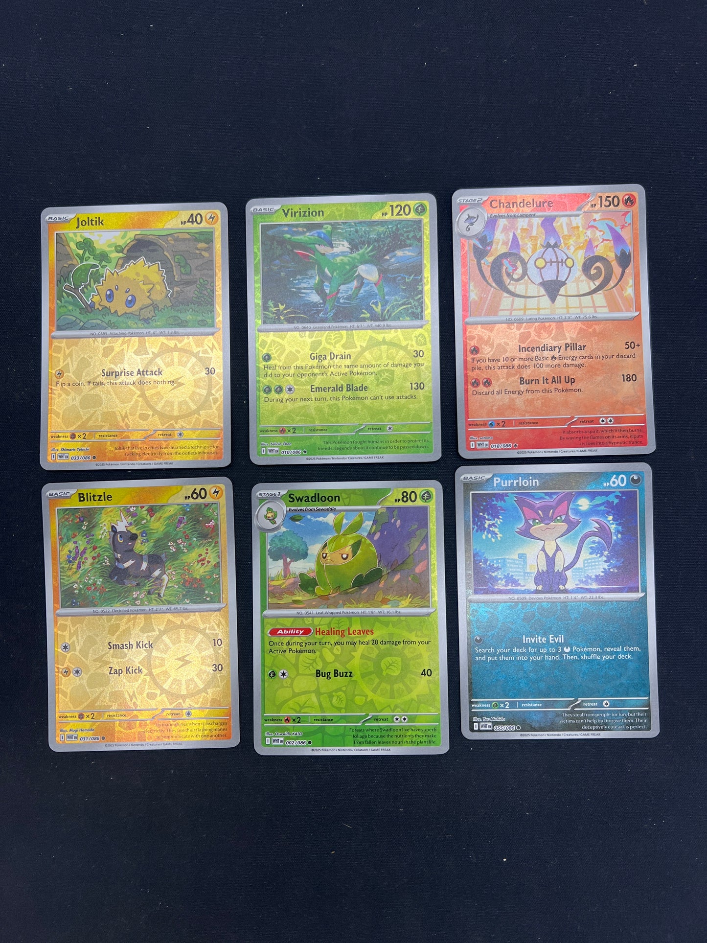 Auction Lot 268: Pokemon Cards White Flare Reverse Holo Card Lot Conditions Vary