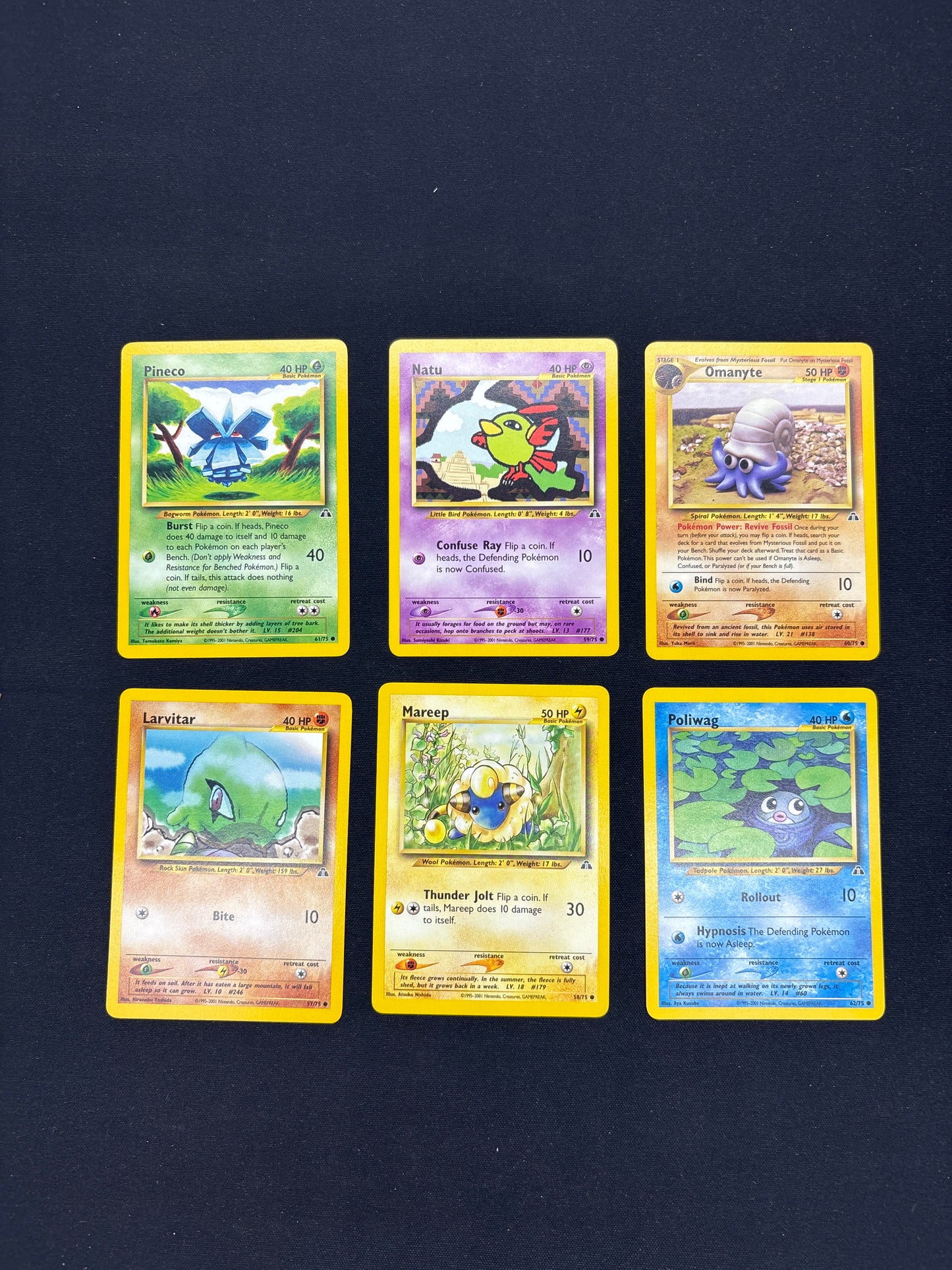 Auction Lot 166: Pokemon Neo Discovery Card Lot 3 Conditions Vary