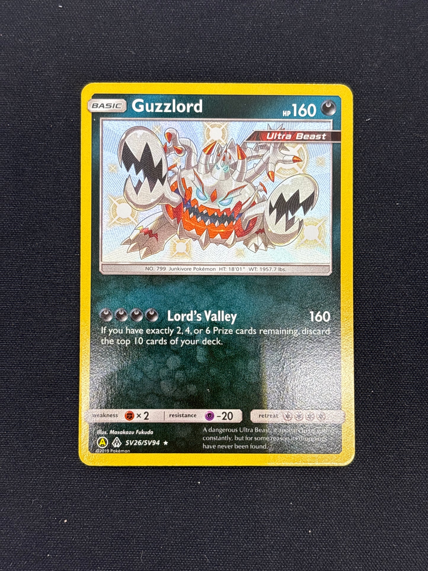 Auction Lot 236: Guzzlord Baby Shiny Card Conditions Vary