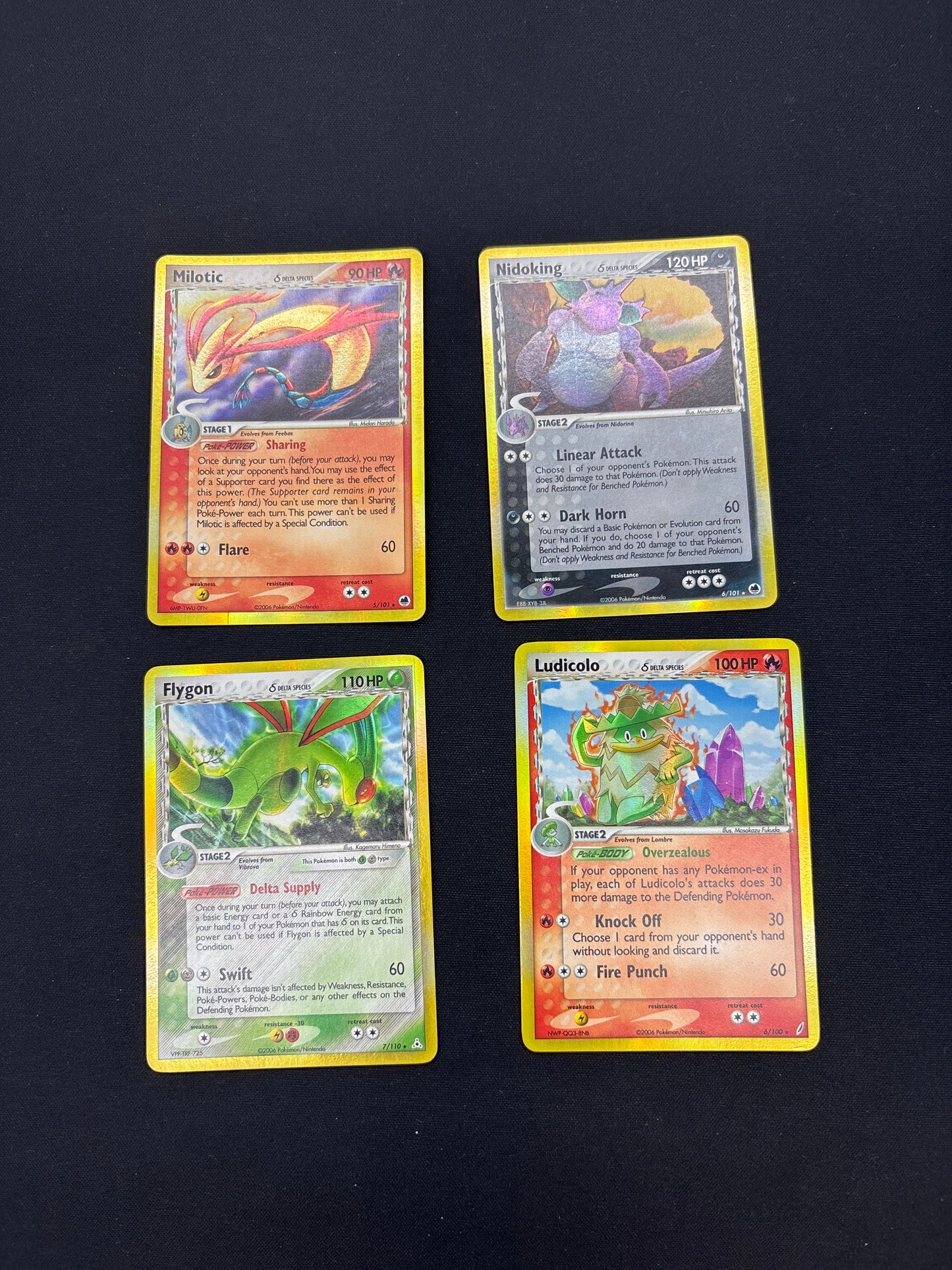 Auction Lot 24: Pokemon Delta Species Holo Card Lot Conditions Vary