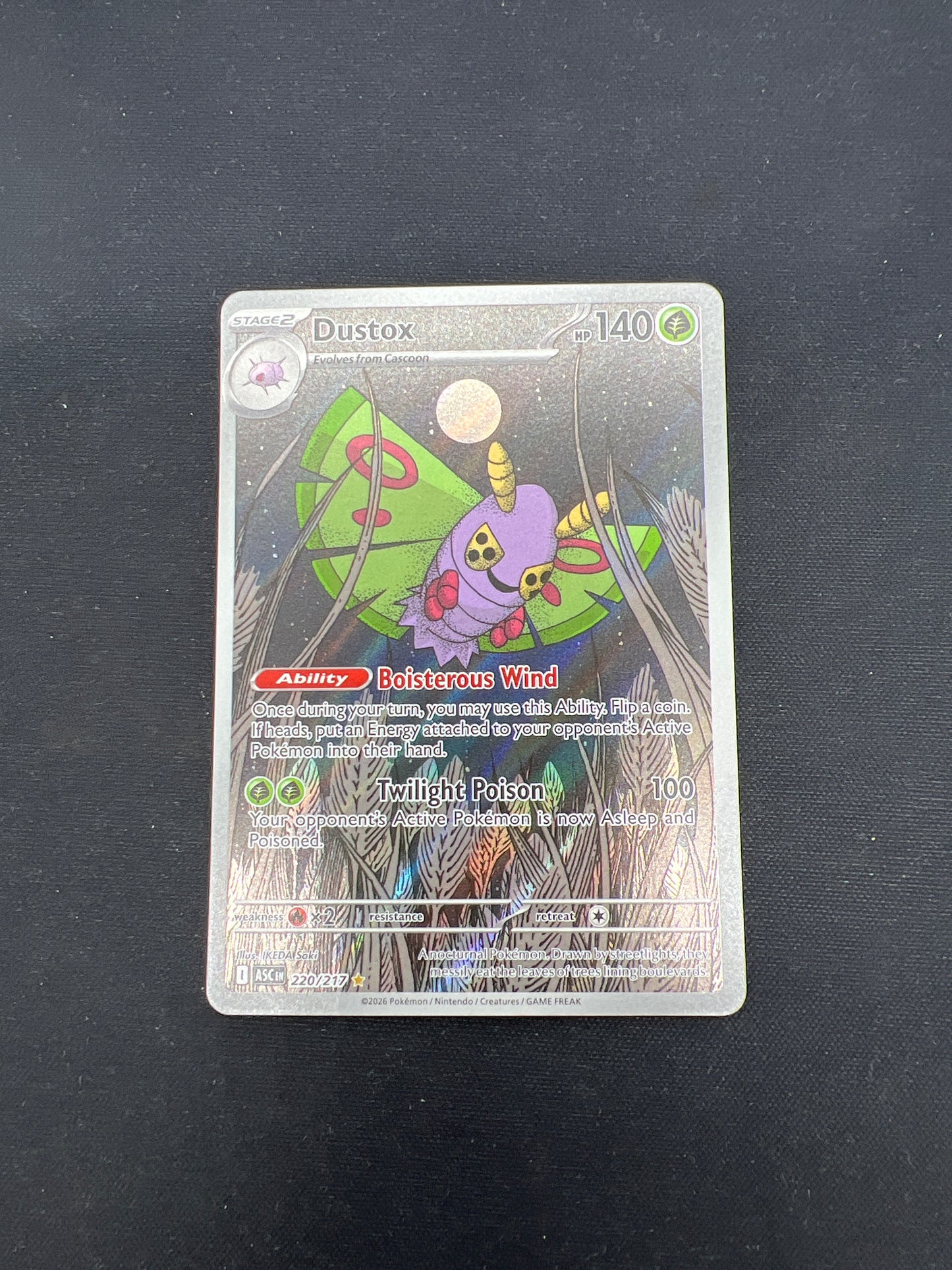Auction Lot 313: Pokemon Cards Dustox Illustration Rare Ascended Heroes Condition Vary