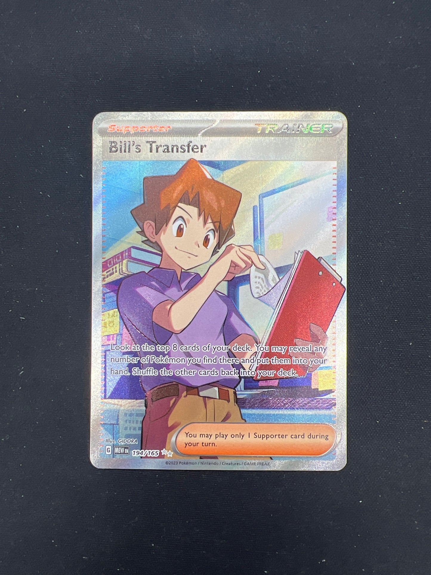 Auction Lot 108: Pokemon Cards Bill's Transfer Full Art SV 151 Conditions Vary
