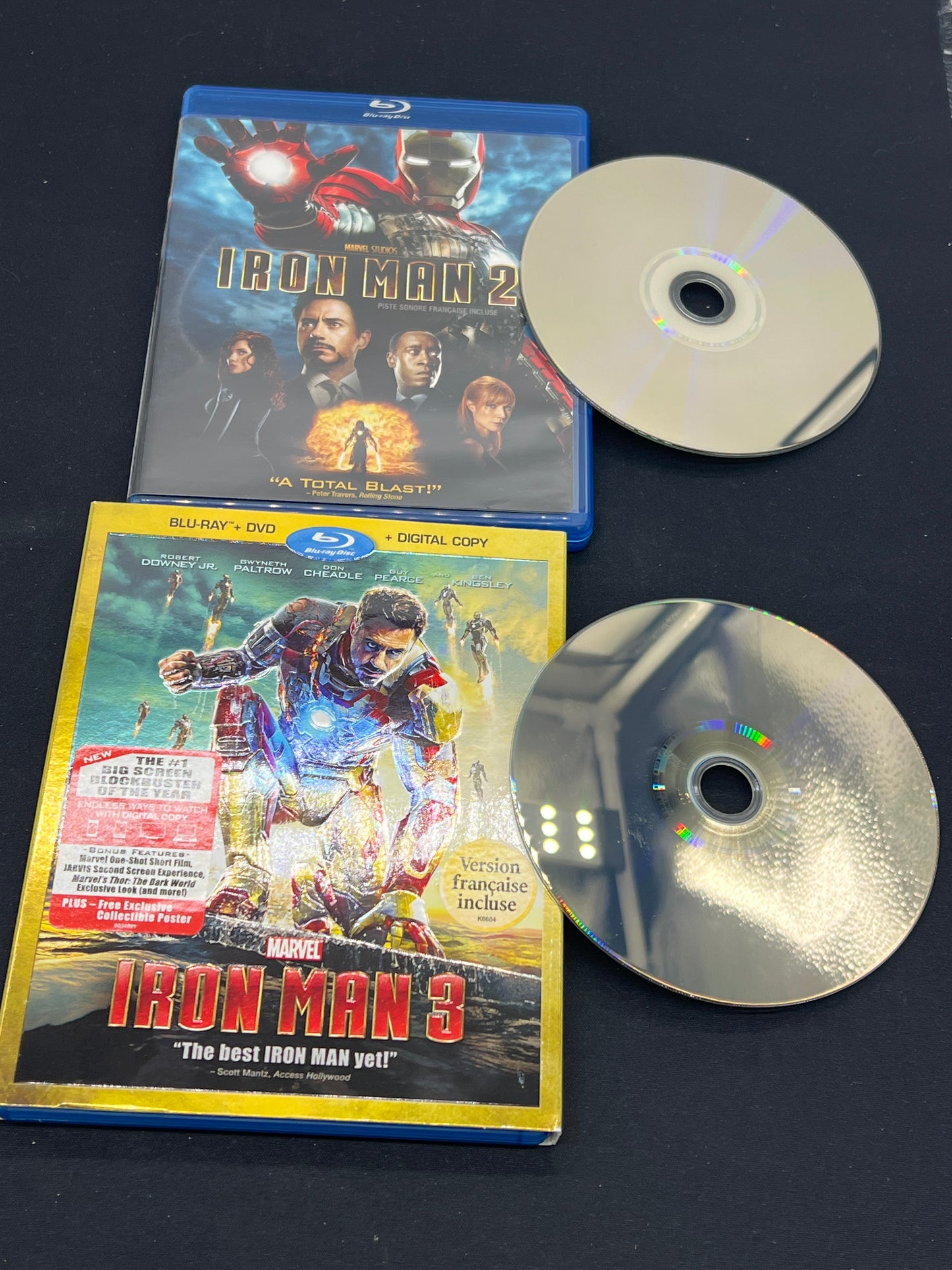 Auction Lot 54: Iron Man Blue Ray Disc Films