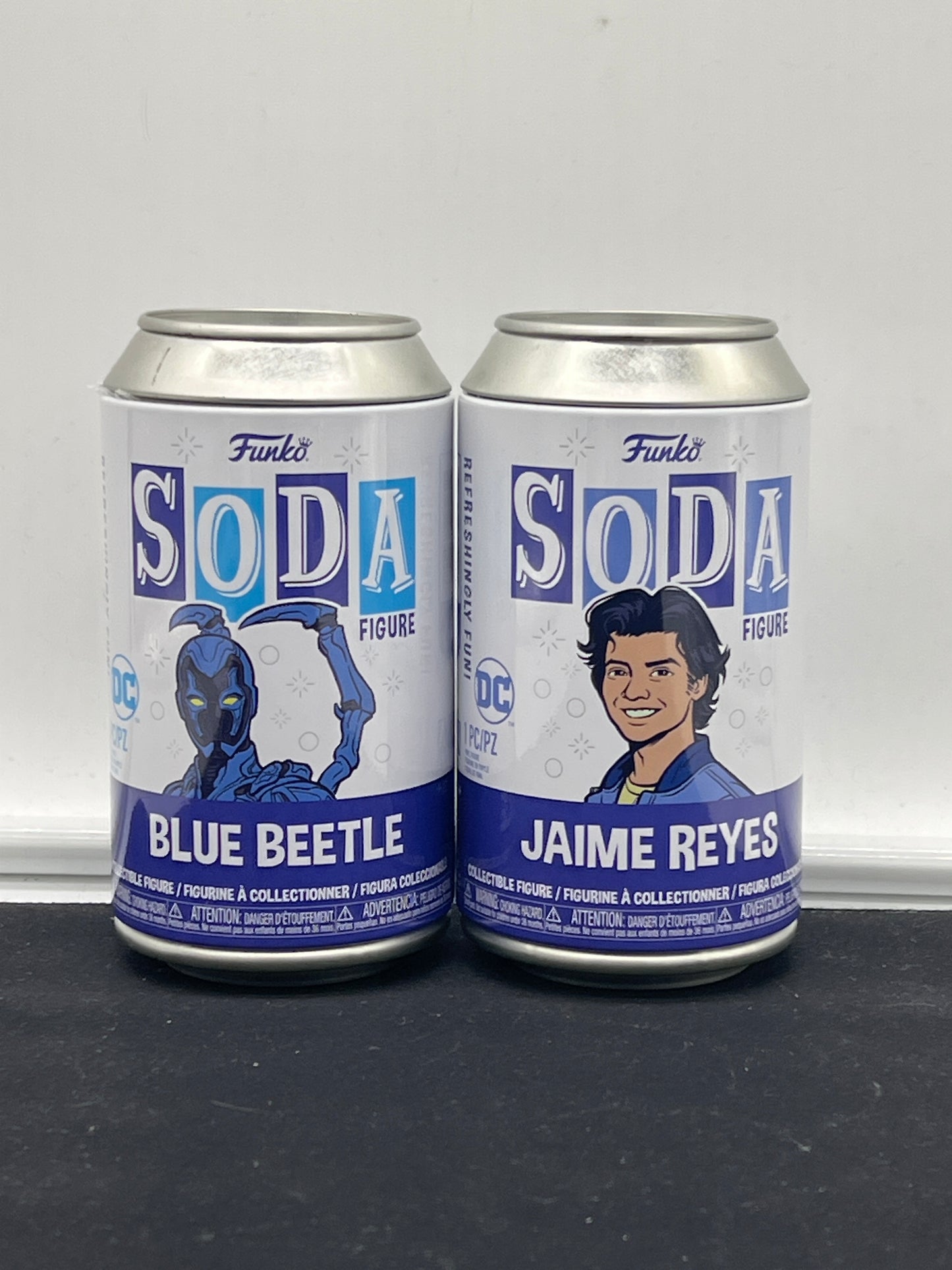 Auction Lot 59: Funko Soda Figures Blue Beetle Jaime Reyes Lot of 2