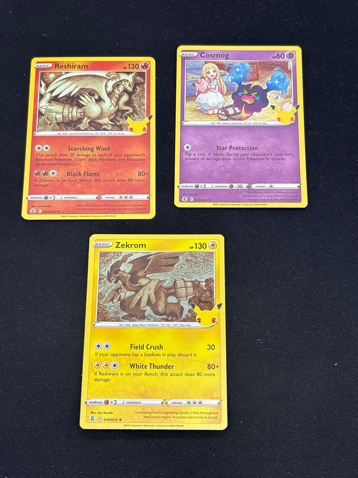 Auction Lot 481: Pokemon Cards Celebrations Holo Card Lot 1 Conditions Vary