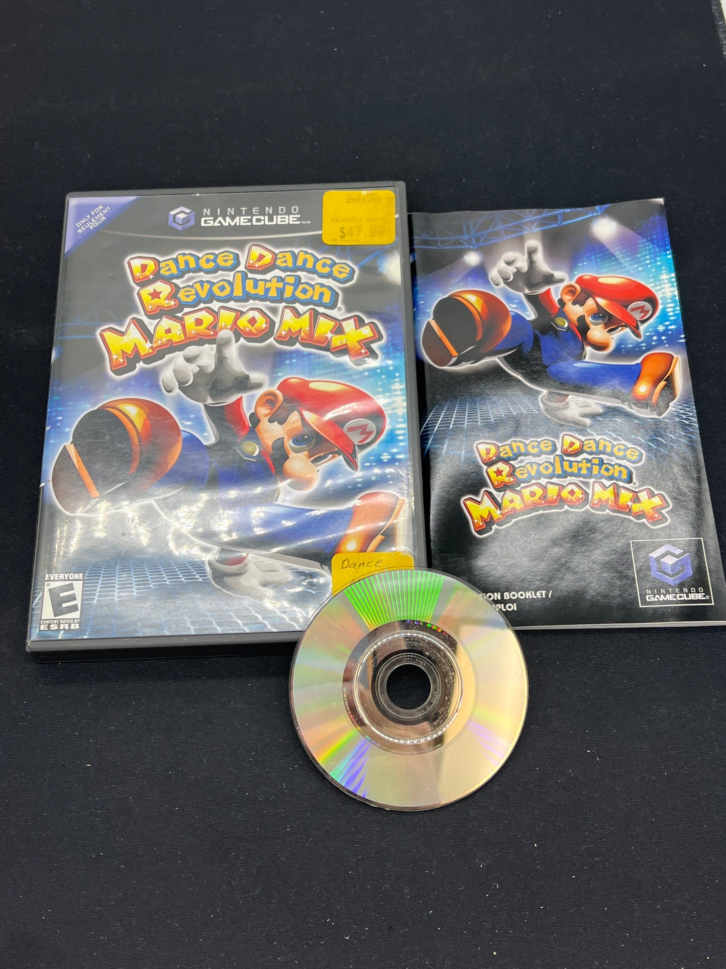 Auction Lot 361: Nintendo Gamecube Mario Dance Dance Revolution With Accessories CIB