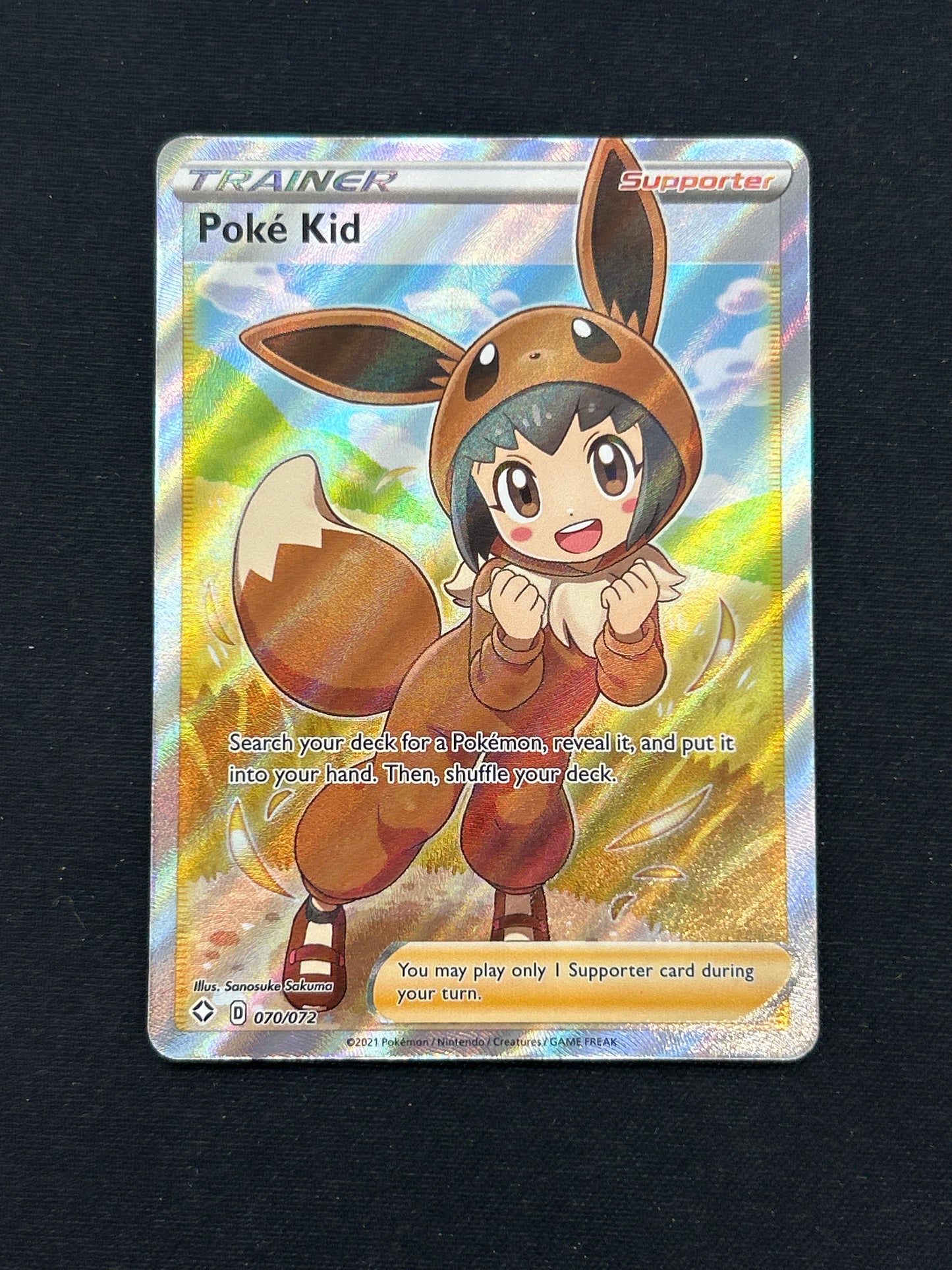 Auction Lot 450: Pokemon Card Poke Kid Trainer Full Art Shining Fates Conditions Vary