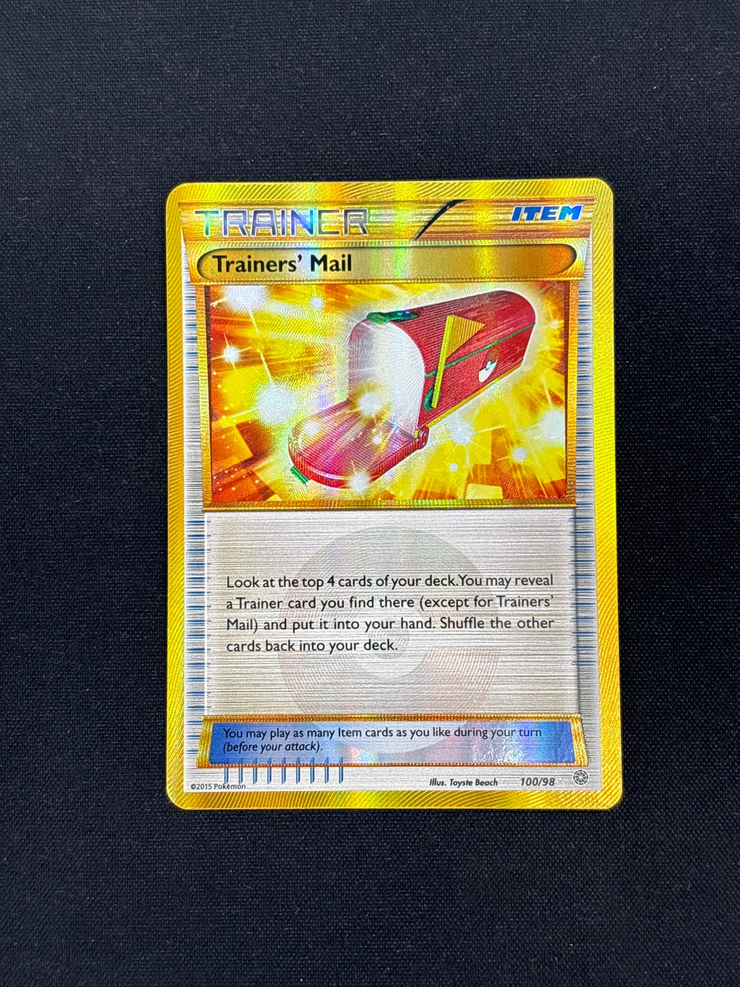 Auction Lot 34: Trainer's Mail Secret Rare Pokemon Steam Siege Card Conditions Vary