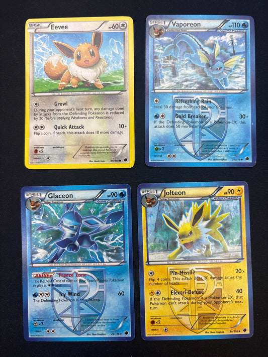 Auction Lot 363: Pokemon Cards Lot of 4 Assorted BW Era Eeveelutions Conditions Vary