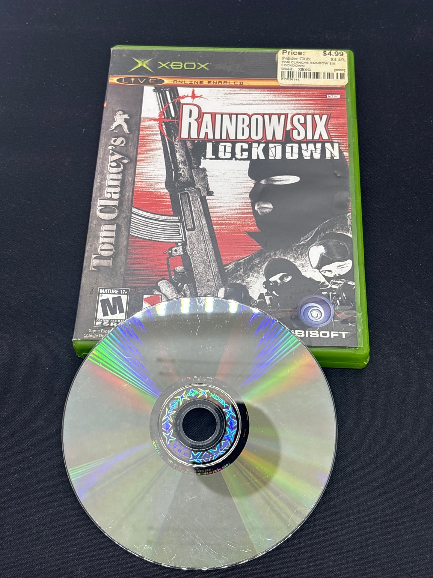 Auction Lot 279: XBOX Video Game Tom Clancy Rainbow Six Lockdown