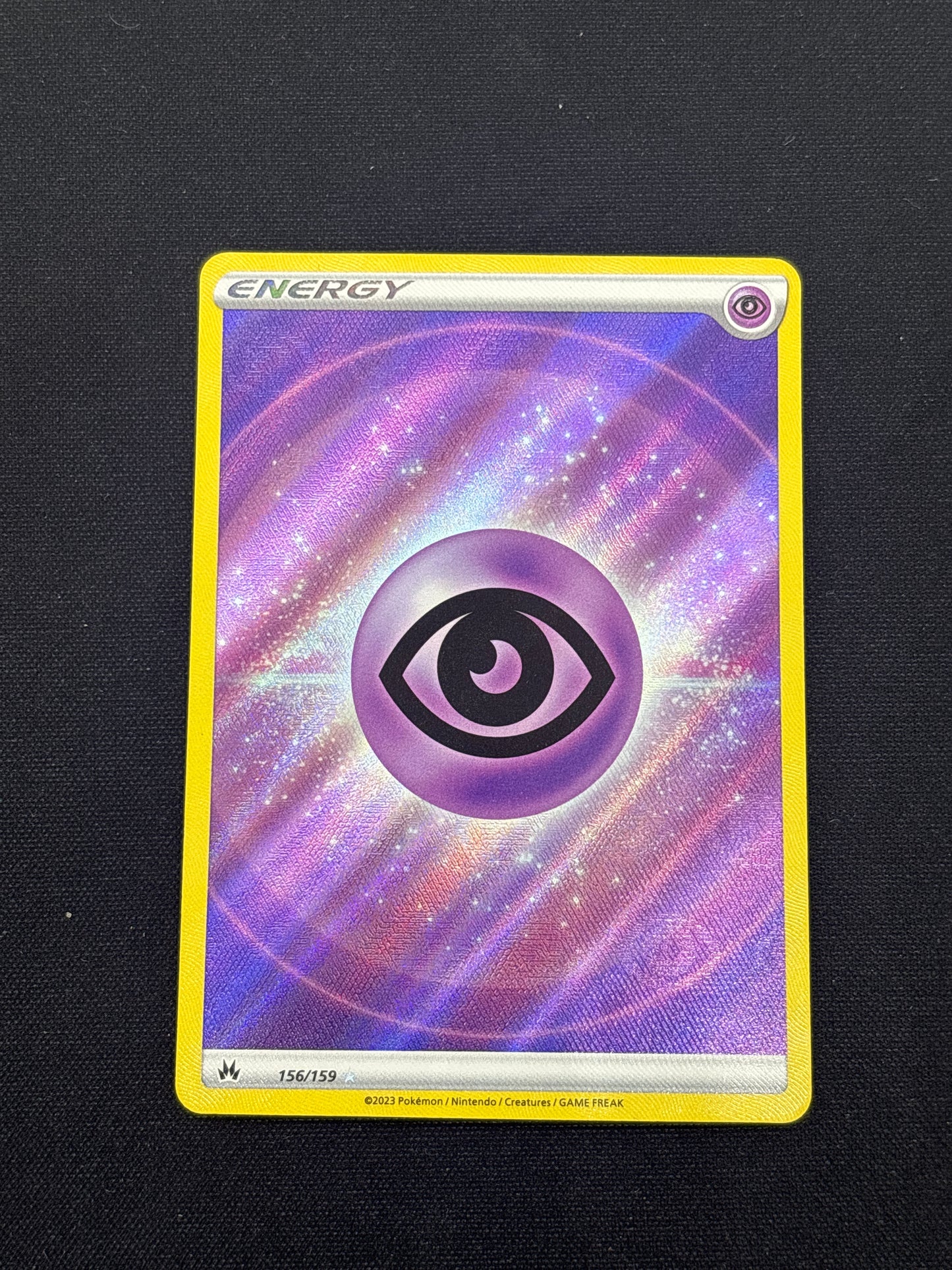 Auction Lot 232: Pokemon Psychic Energy Holo Card Crown Zenith 156 Conditions Vary