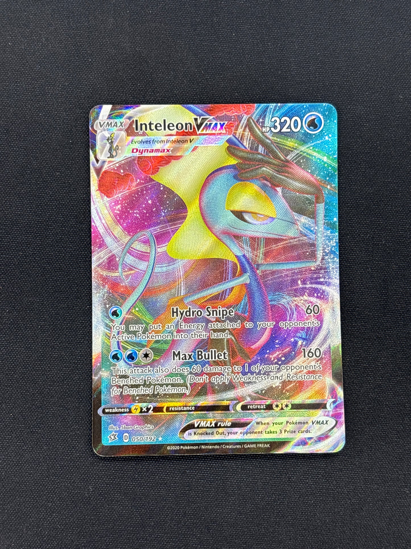 Auction Lot 178: Inteleon VMAX Full Art Pokemon Card Conditions Vary