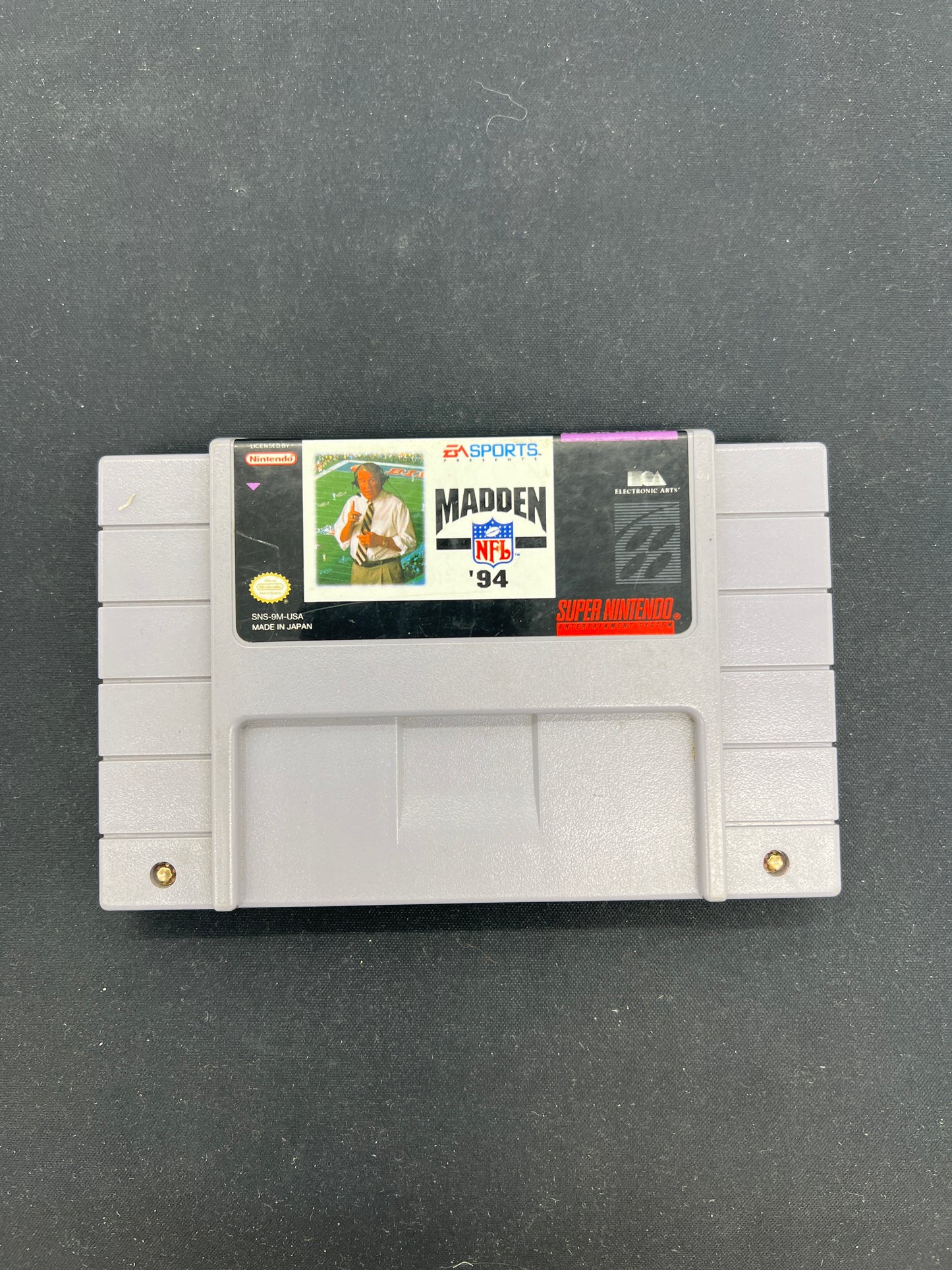 Auction Lot 37: SNES Video Game Madden 94
