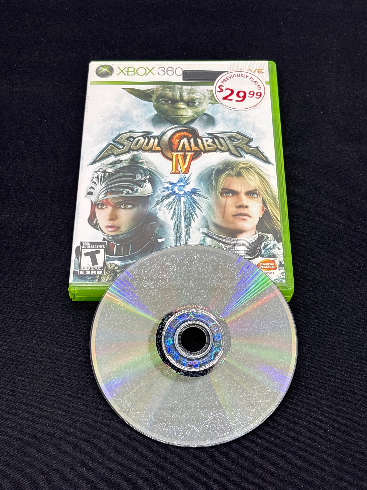 Auction Lot 105: XBOX 360 Soul Calibur IV Disc & Case