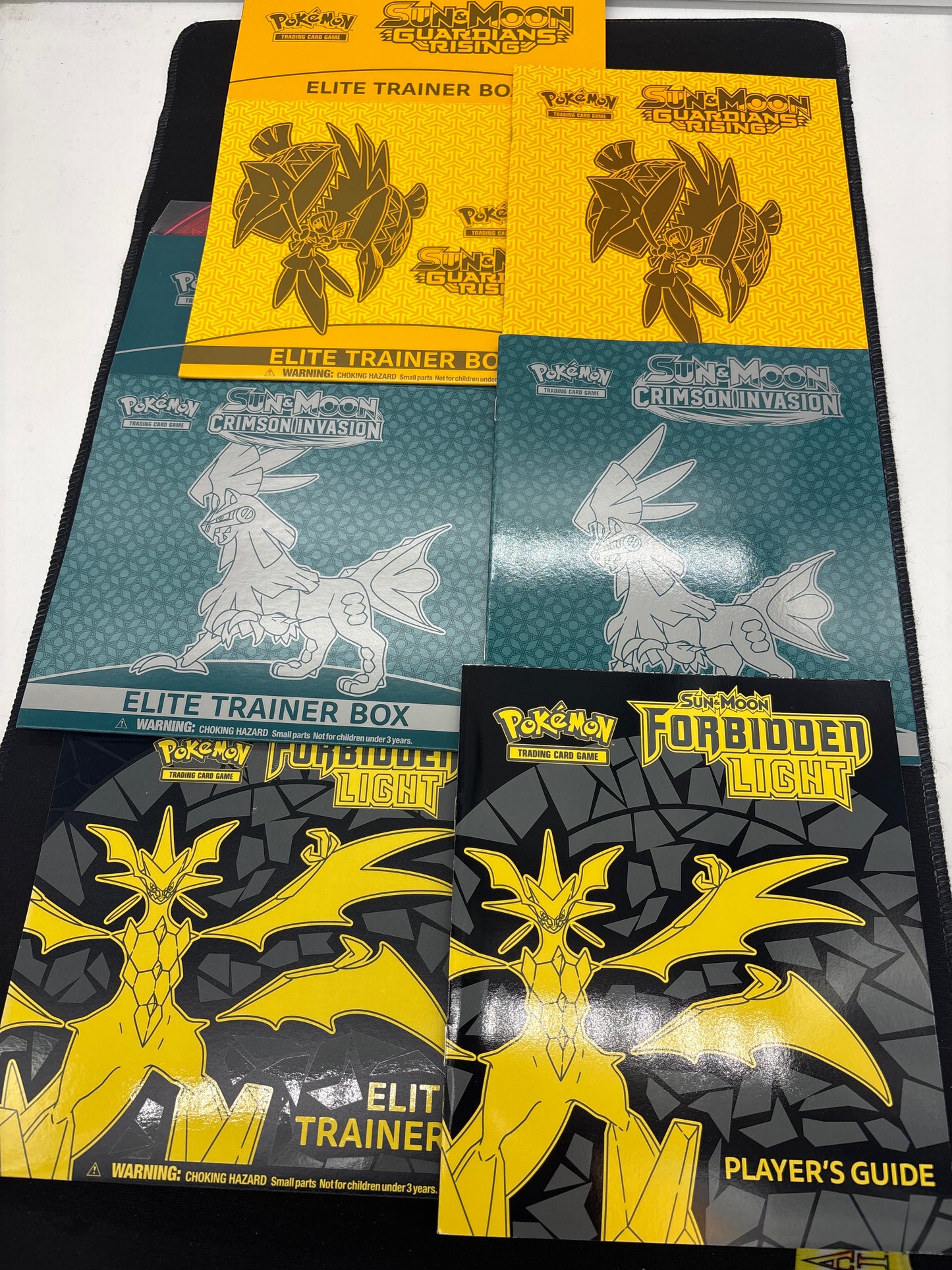 Auction Lot 288: Pokemon Card EMPTY Sun & Moon ETB Manual & Cover