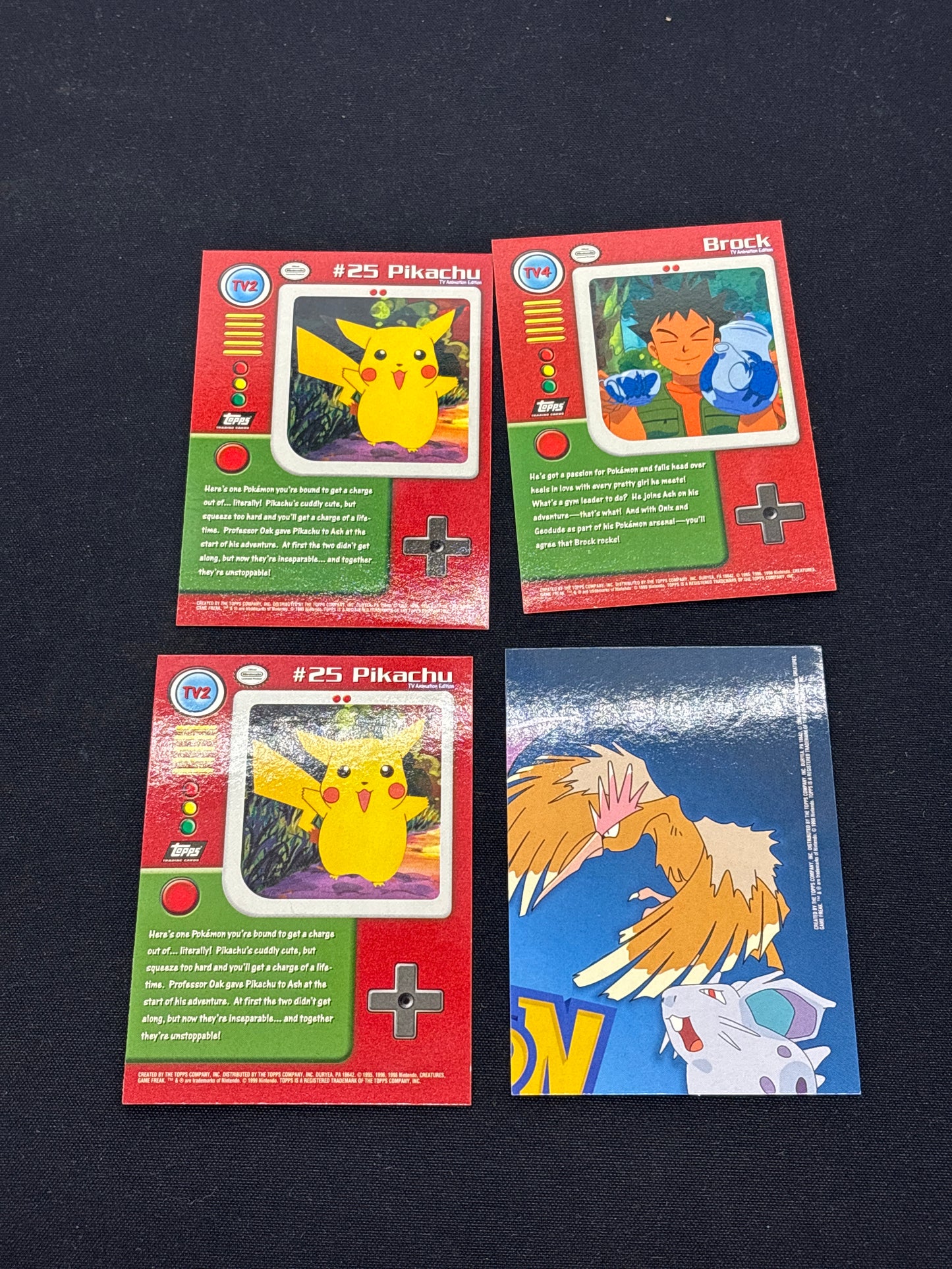 Auction Lot 65: Pokémon Topps Foil Lot of 4 Conditions Vary