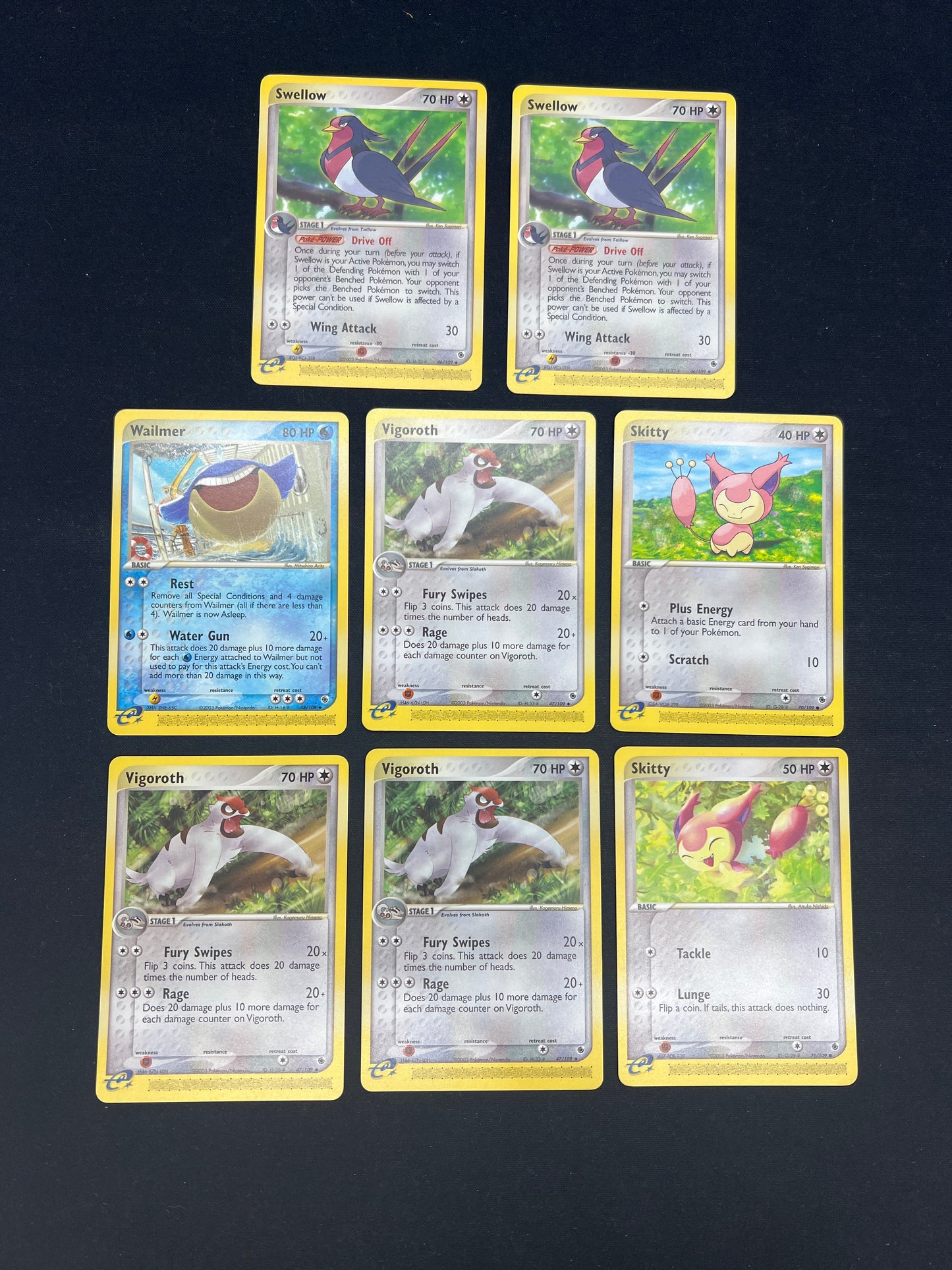Auction Lot 231: Pokemon Cards Assorted Lot of 8 Mid Era Commons Uncommons Conditions Vary