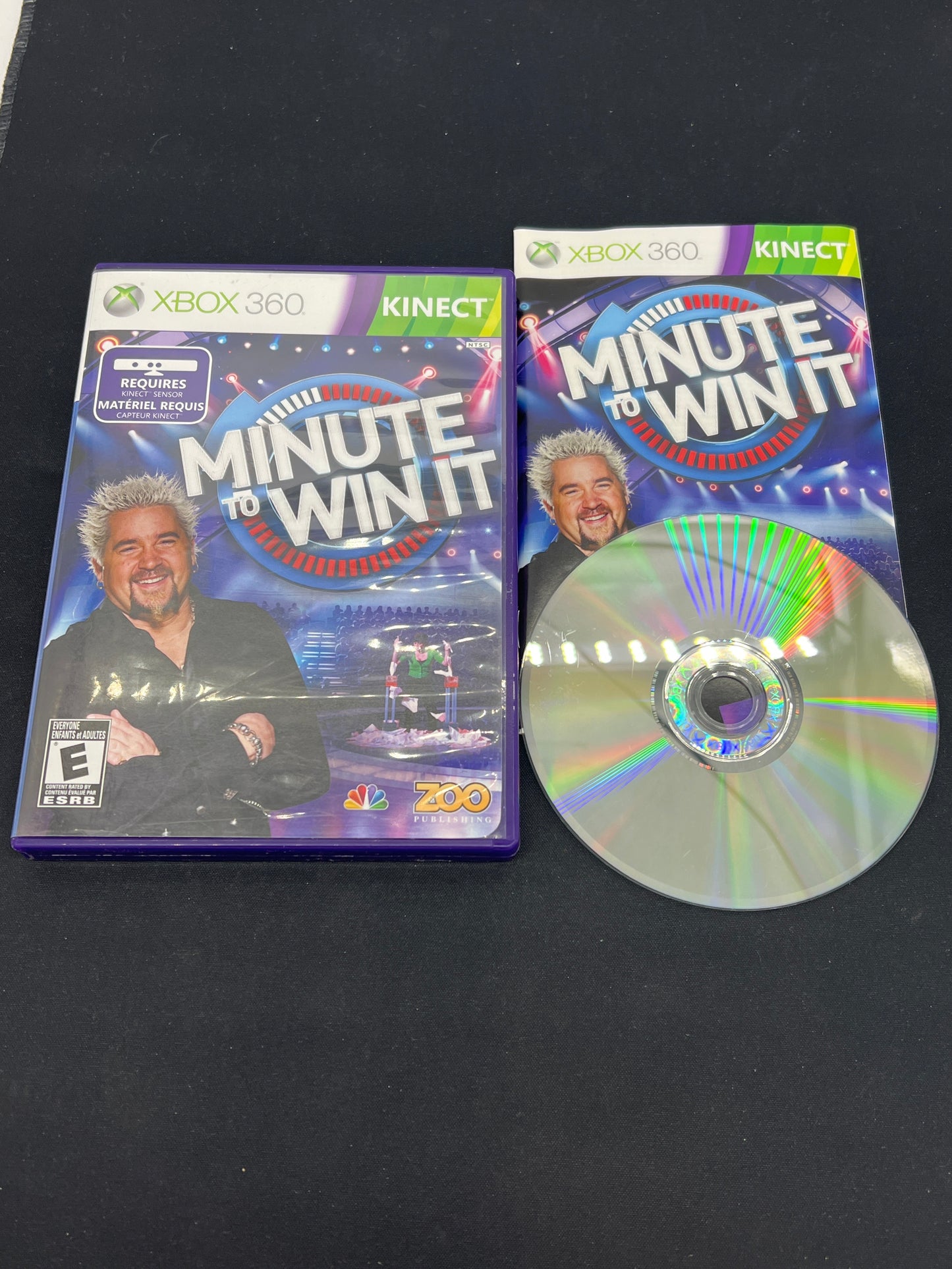 Auction Lot 163: XBOX 360 Video Game Minute to Win It CIB