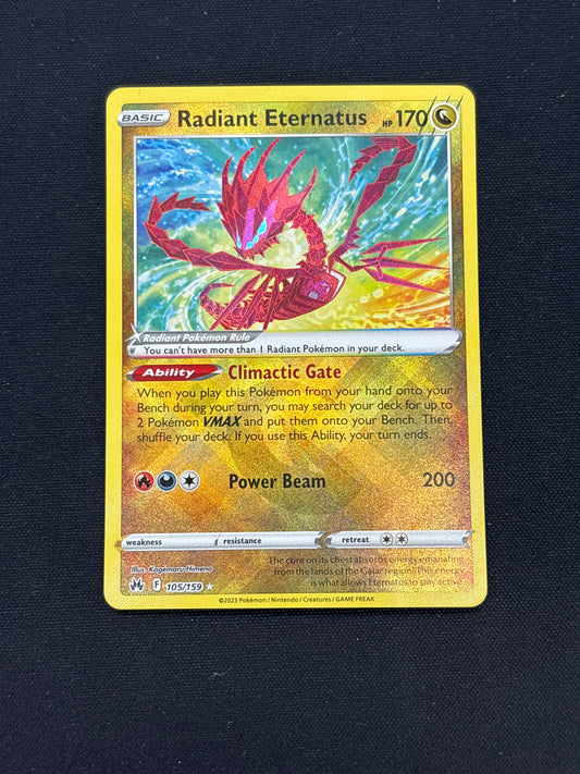 Auction Lot 325: Radiant Eternatus Pokemon Crown Zenith Card Conditions Vary