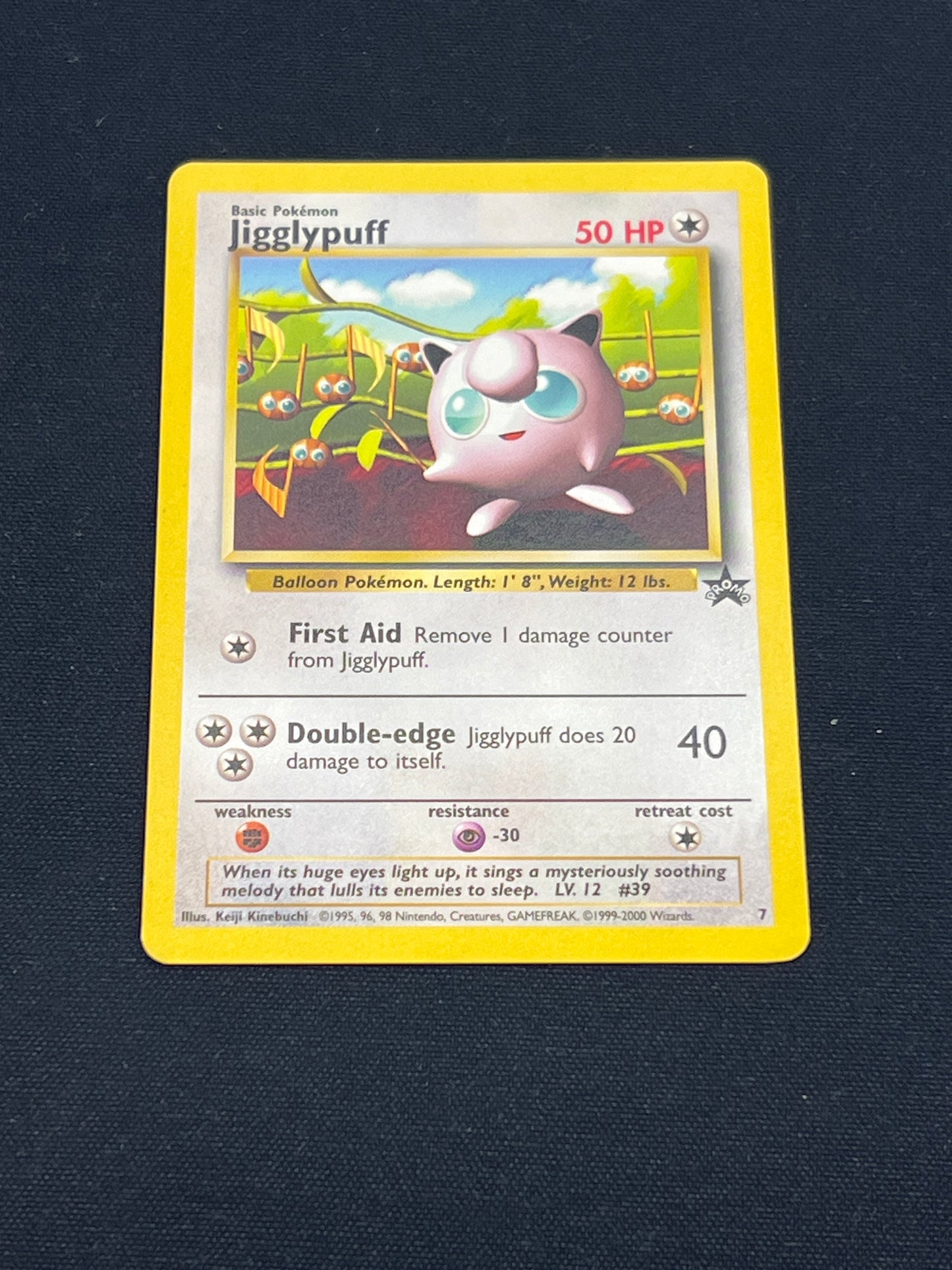 Auction Lot 249: Pokemon Cards Jigglypuff WOTC Black Star Promo Condition Vary