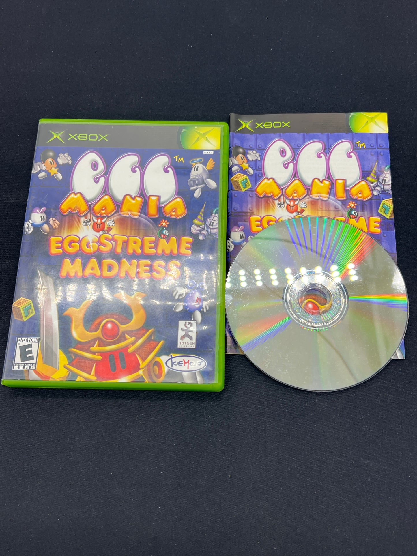 Auction Lot 175: XBOX Video Game Egg Mania Eggstreme Madness CIB