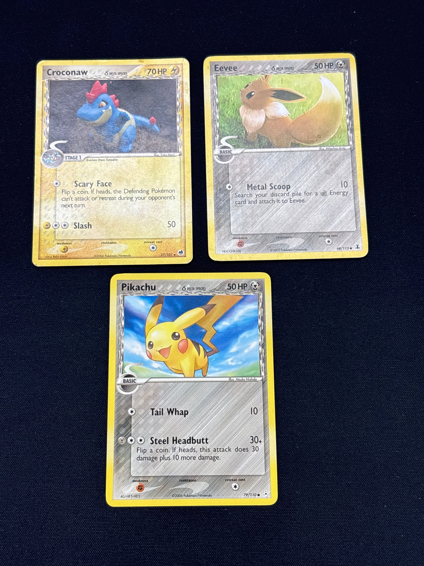 Auction Lot 22: Pokemon Delta Species Common Uncommon Card Lot 2 Conditions Vary