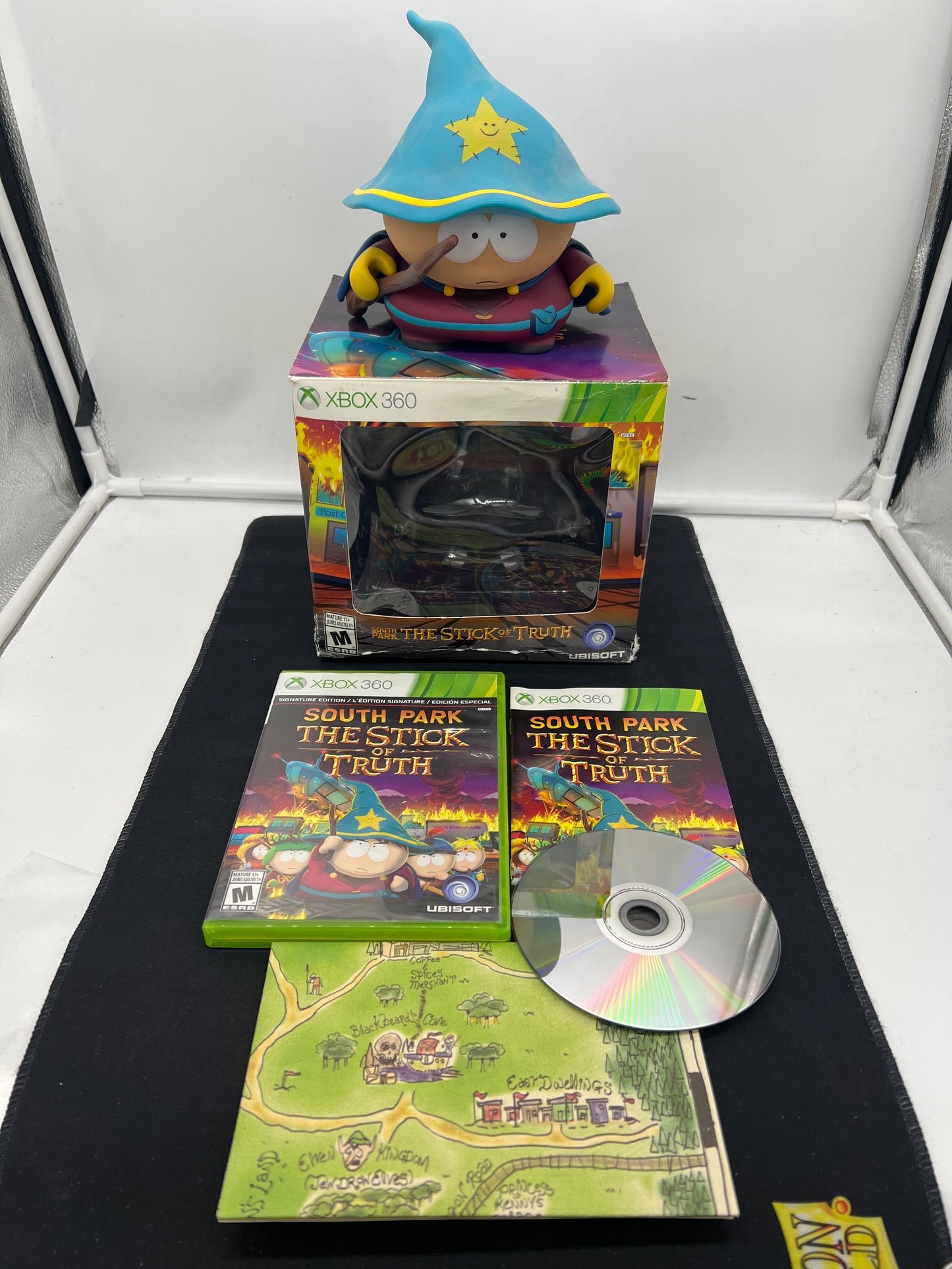 Auction Lot 135: XBOX 360 Video Game South Park The Stick Truth Collection Edition with Map And Figure