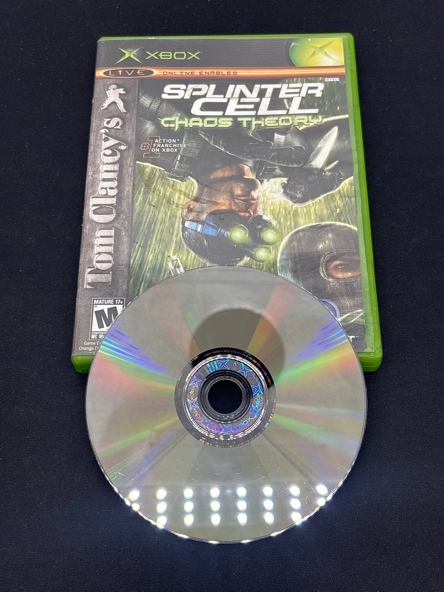 Auction Lot 195: XBOX Video Game Splinter Cell Chaos Theory