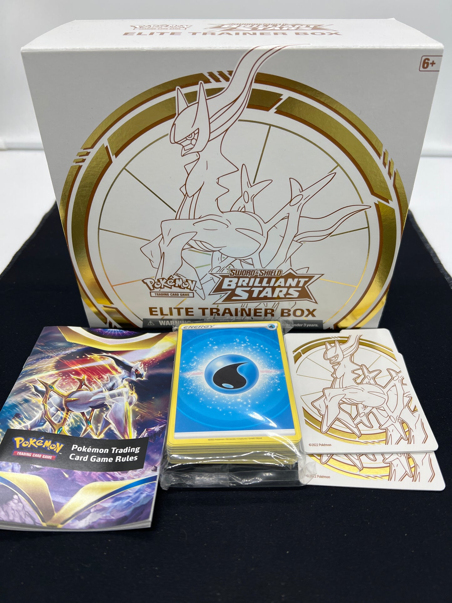 Auction Lot 213: Pokemon Brilliant Stars EMPTY ETB with Accessories