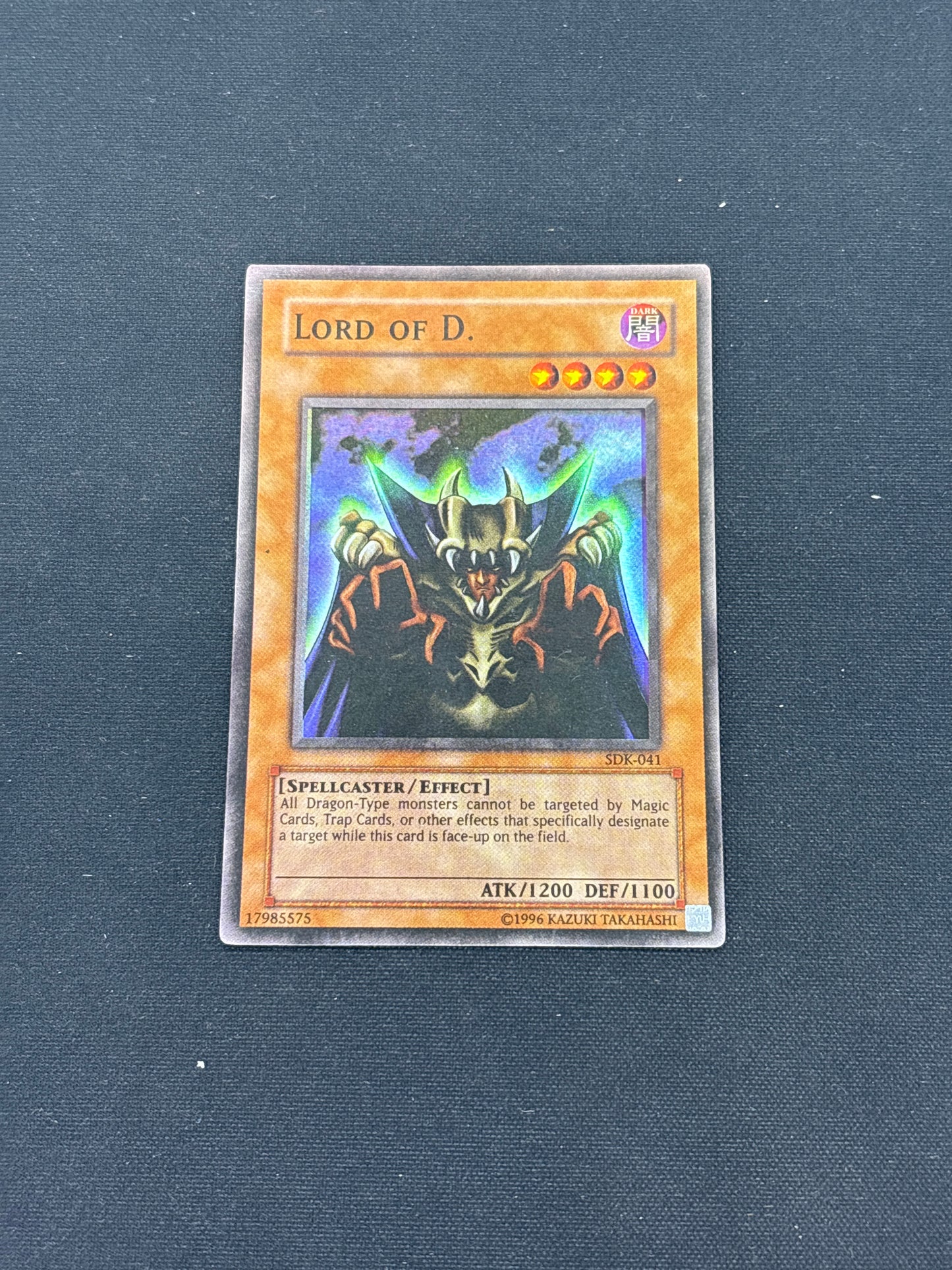 Auction Lot 396: Yugioh Card Lord of D. Holo Condition Vary