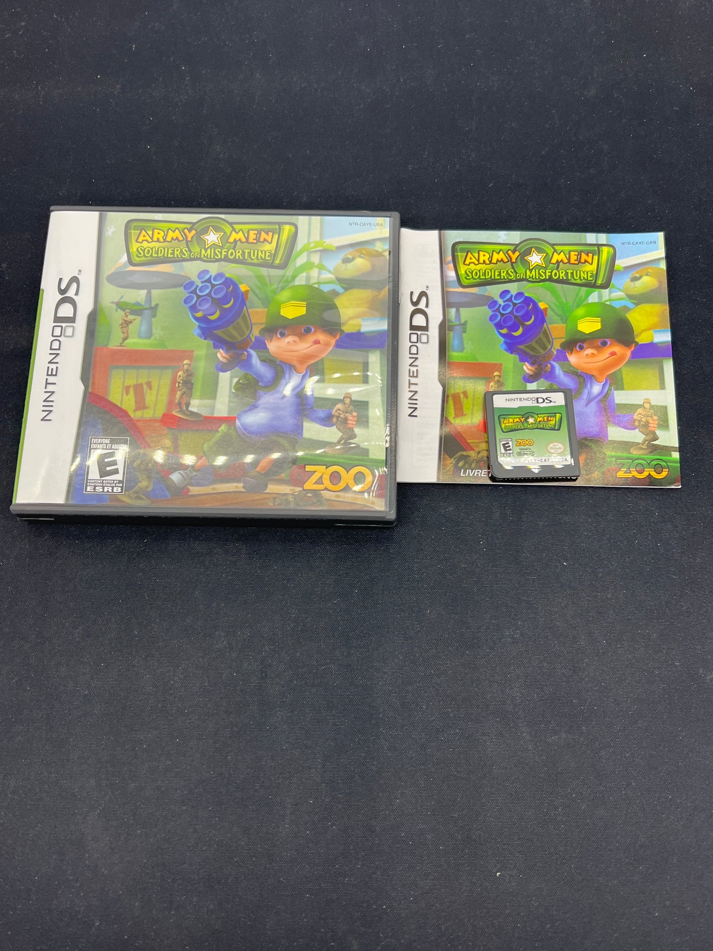 Auction Lot 227: Nintendo DS Videogame Army Men Soldiers of Misfortune CIB