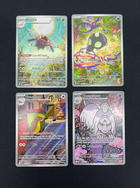 Auction Lot 433: Pokemon Cards Assorted Lot of 4 Mega Evolutions Illustration Rares Conditions Vary