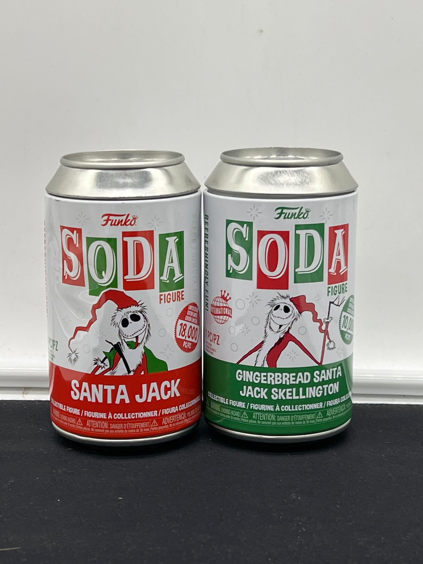 Auction Lot 30: Funko Soda Lot of 2 Santa Jack & Gingerbread Santa Jack