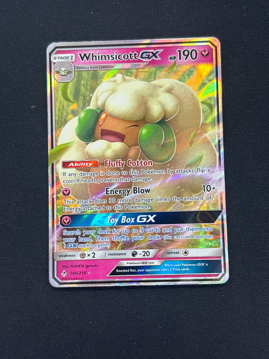 Auction Lot 334: Whimsicott GX Full Art Card Conditions Vary