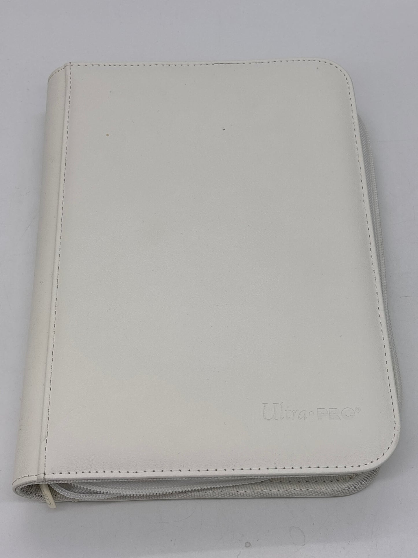 Auction Lot 94: UltraPro White 4 Pocket TCG Binder Lightly Used