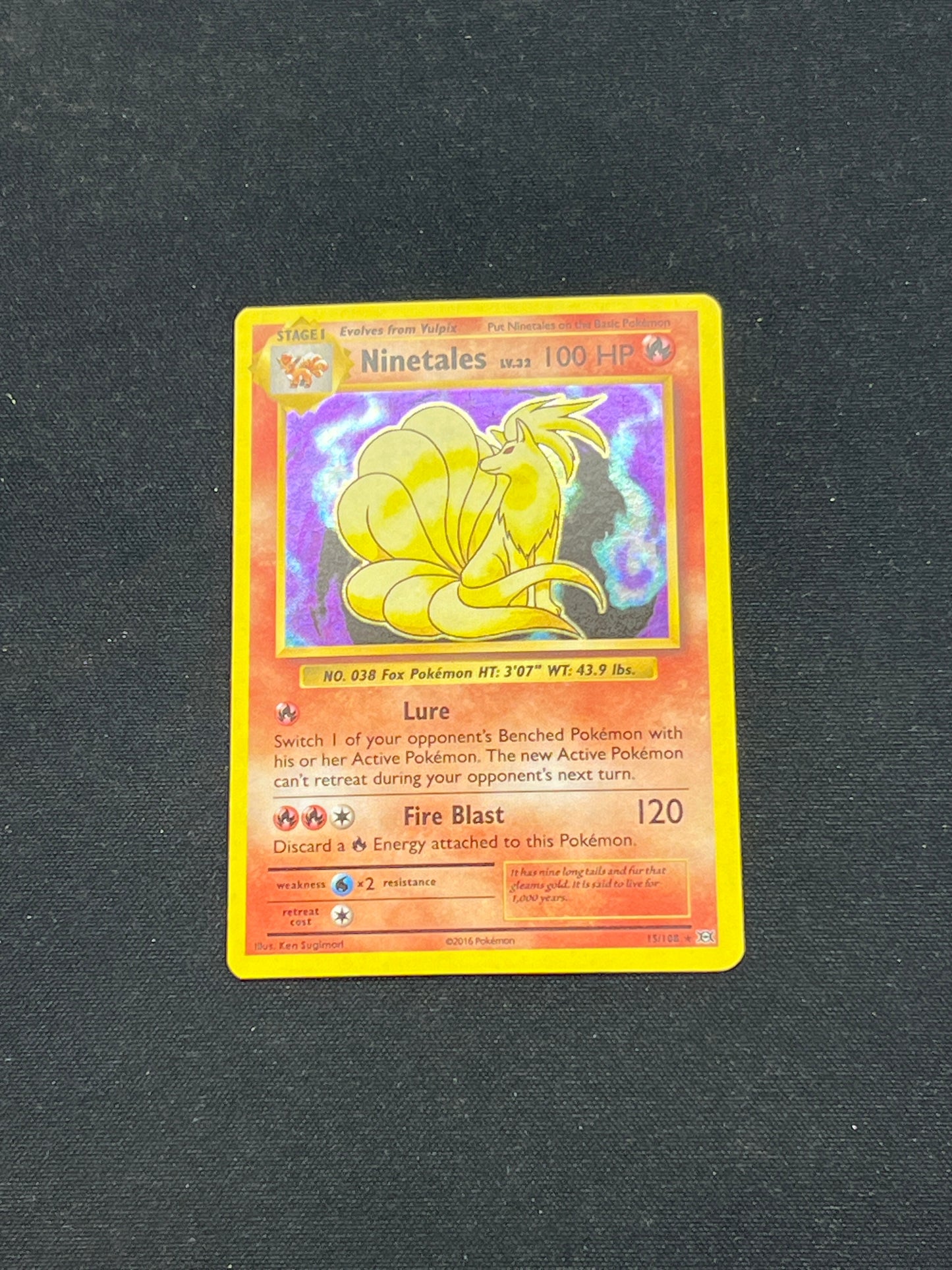 Auction Lot 276: Pokemon Cards Ninetales Holo XY Evolutions Conditions Vary