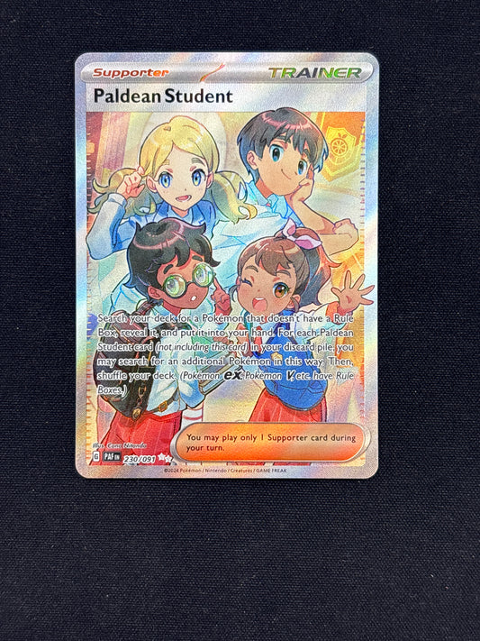 Auction Lot 320: Pokemon Paldean Student Full Art Card Conditions Vary