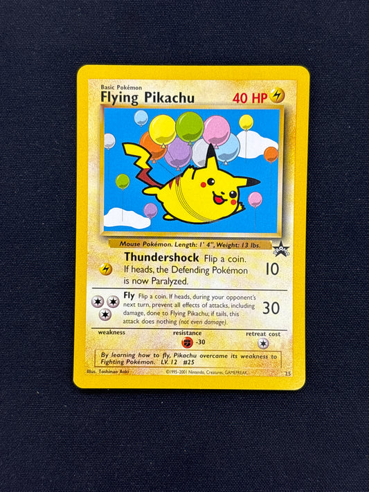 Auction Lot 100: Pokemon Card Flying Pikachu WOTC Black Star Promo Conditions Vary
