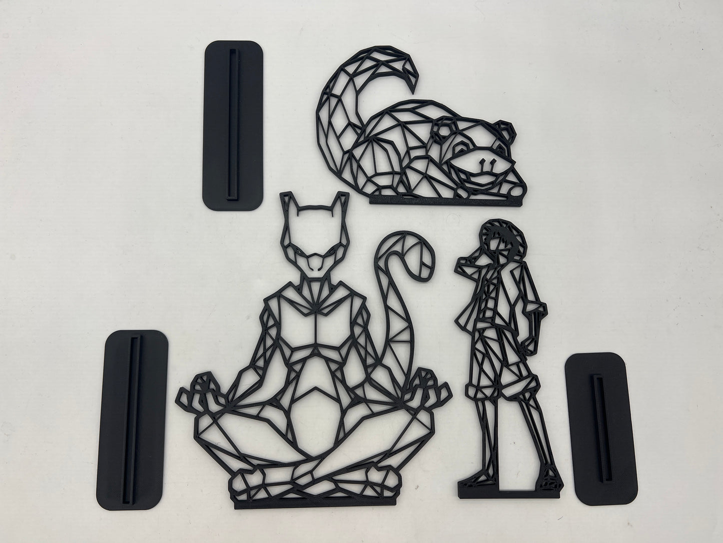 Auction Lot 9: Lot of 3 Custom Pokemon Mewtwo Slowpoke 3D Printed Figures