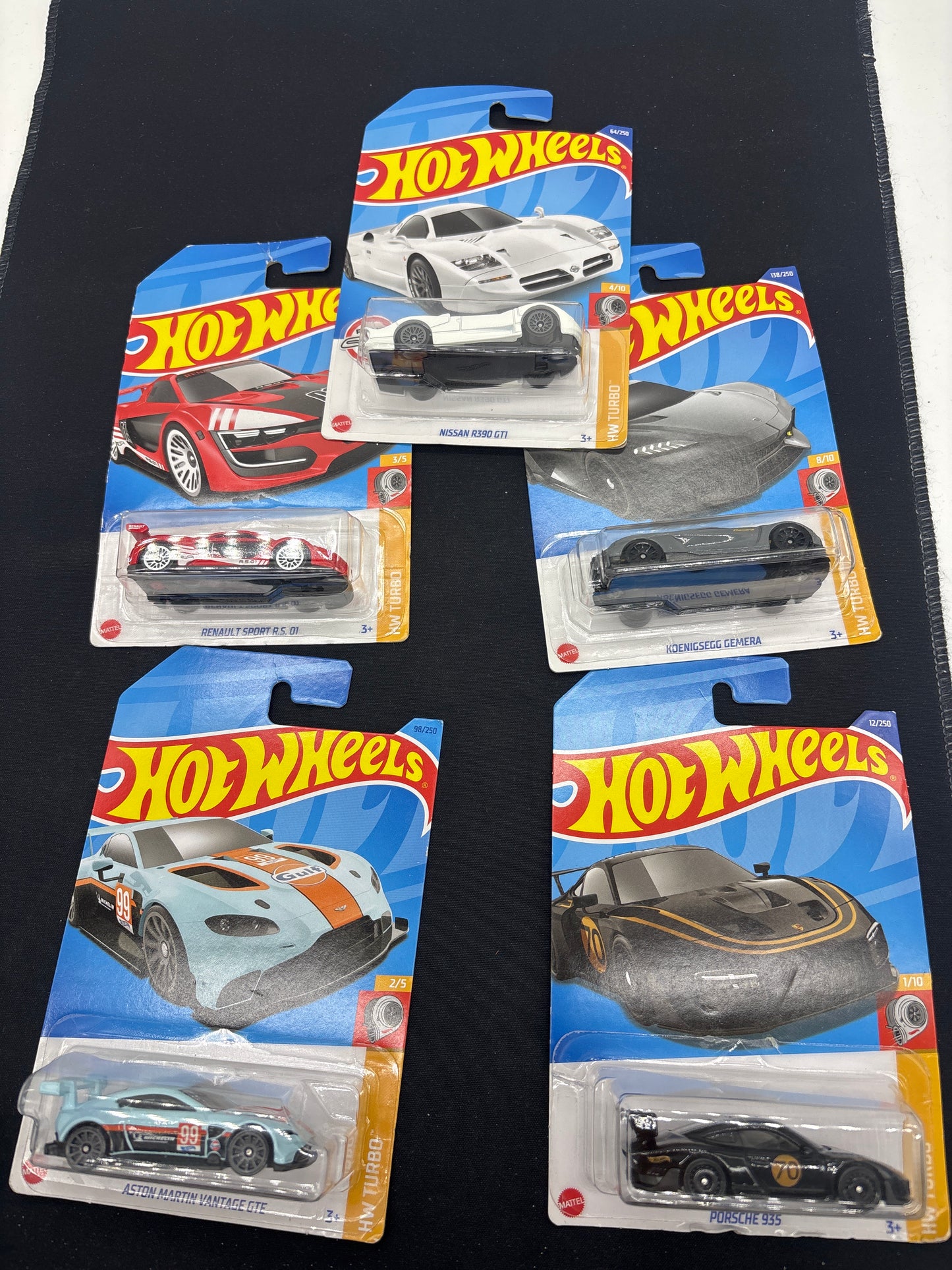 Auction Lot 56: Hot Wheels Lot of 5 HW Turbo Sealed