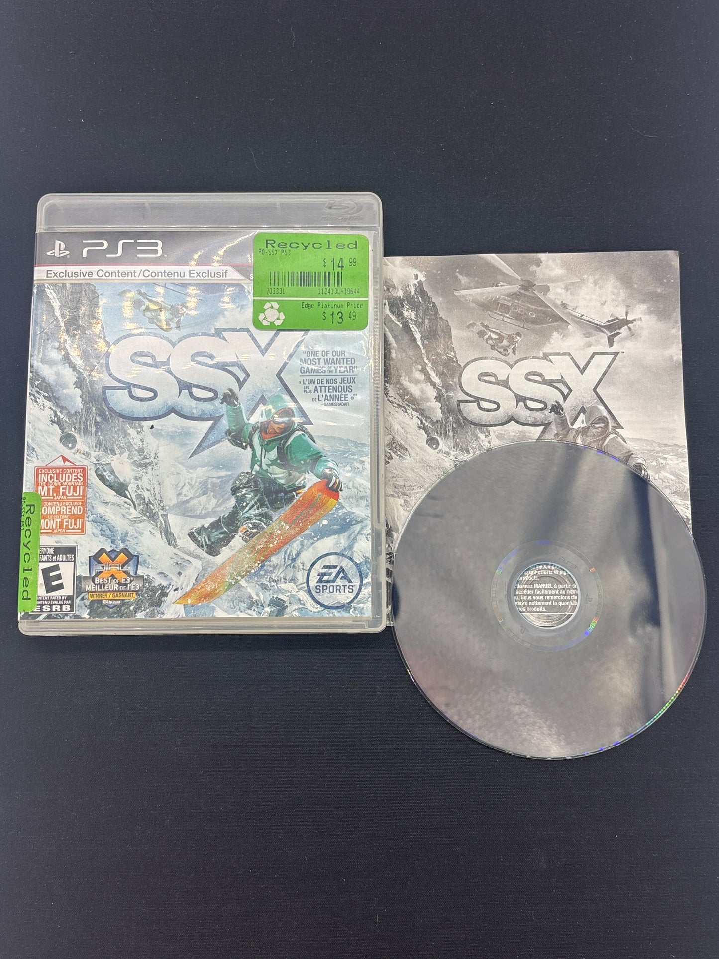 Auction Lot 147: SSX Video Game PlayStation 3 CIB